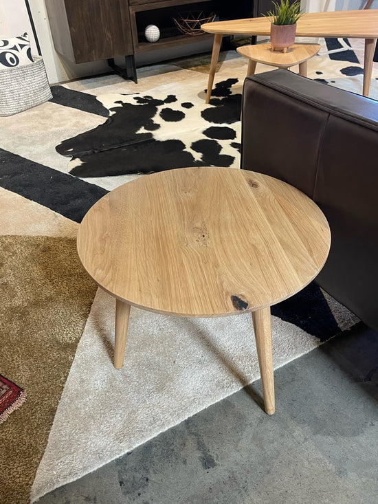 Floor Model - Round End Table  OB OUTLET     Four Hands, Mid Century Modern Furniture, Old Bones Furniture Company, Old Bones Co, Modern Mid Century, Designer Furniture, https://www.oldbonesco.com/