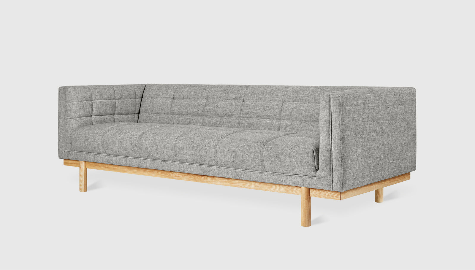 Mulholland Sofa Parliament Stone / Natural AshSofa Gus*  Parliament Stone Natural Ash  Four Hands, Mid Century Modern Furniture, Old Bones Furniture Company, Old Bones Co, Modern Mid Century, Designer Furniture, https://www.oldbonesco.com/