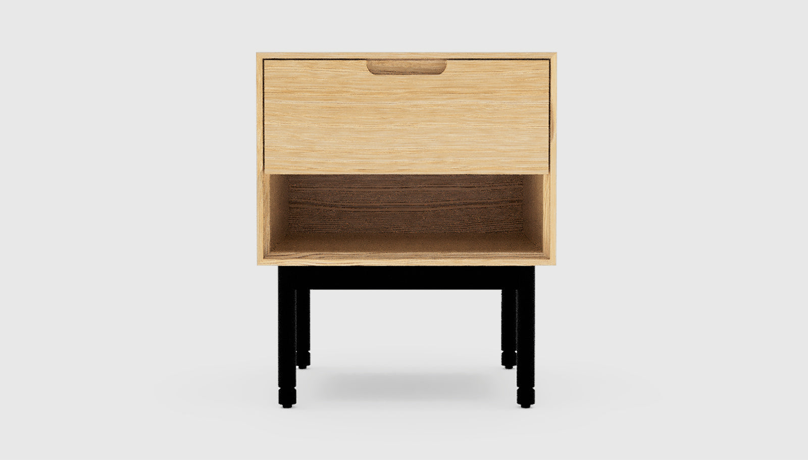 Munro End Table White Oak / BlackEnd Table Gus*  White Oak Black  Four Hands, Mid Century Modern Furniture, Old Bones Furniture Company, Old Bones Co, Modern Mid Century, Designer Furniture, https://www.oldbonesco.com/