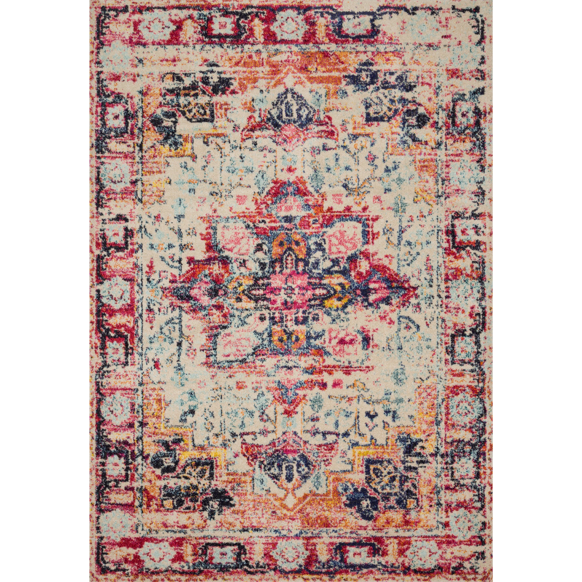Loloi Nadia Ivory/Fiesta Rug