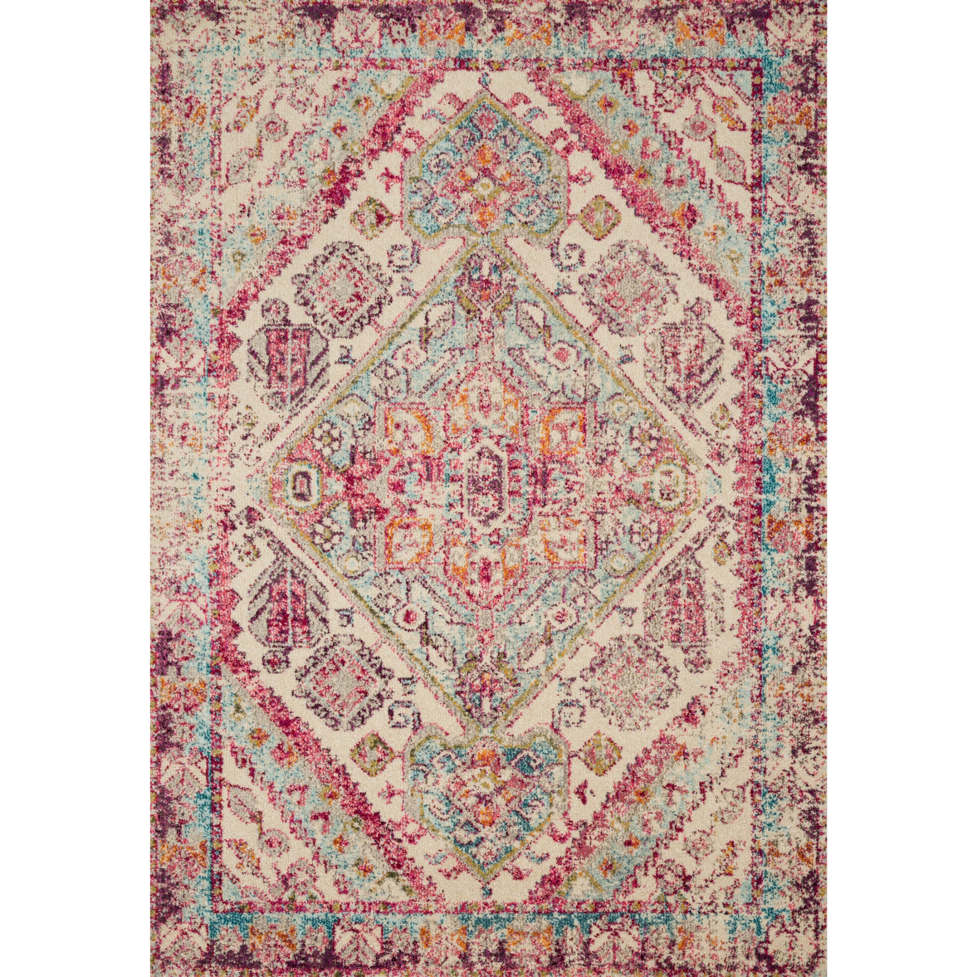 Loloi Nadia Aqua/Pink Rug