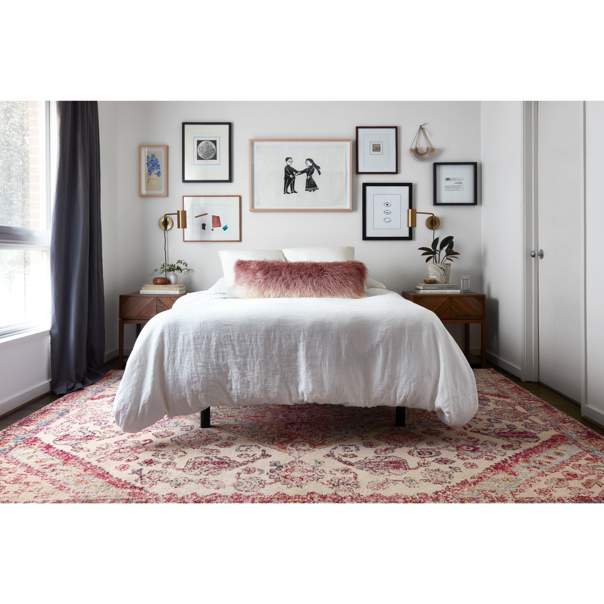 Loloi Nadia Aqua/Pink Rug