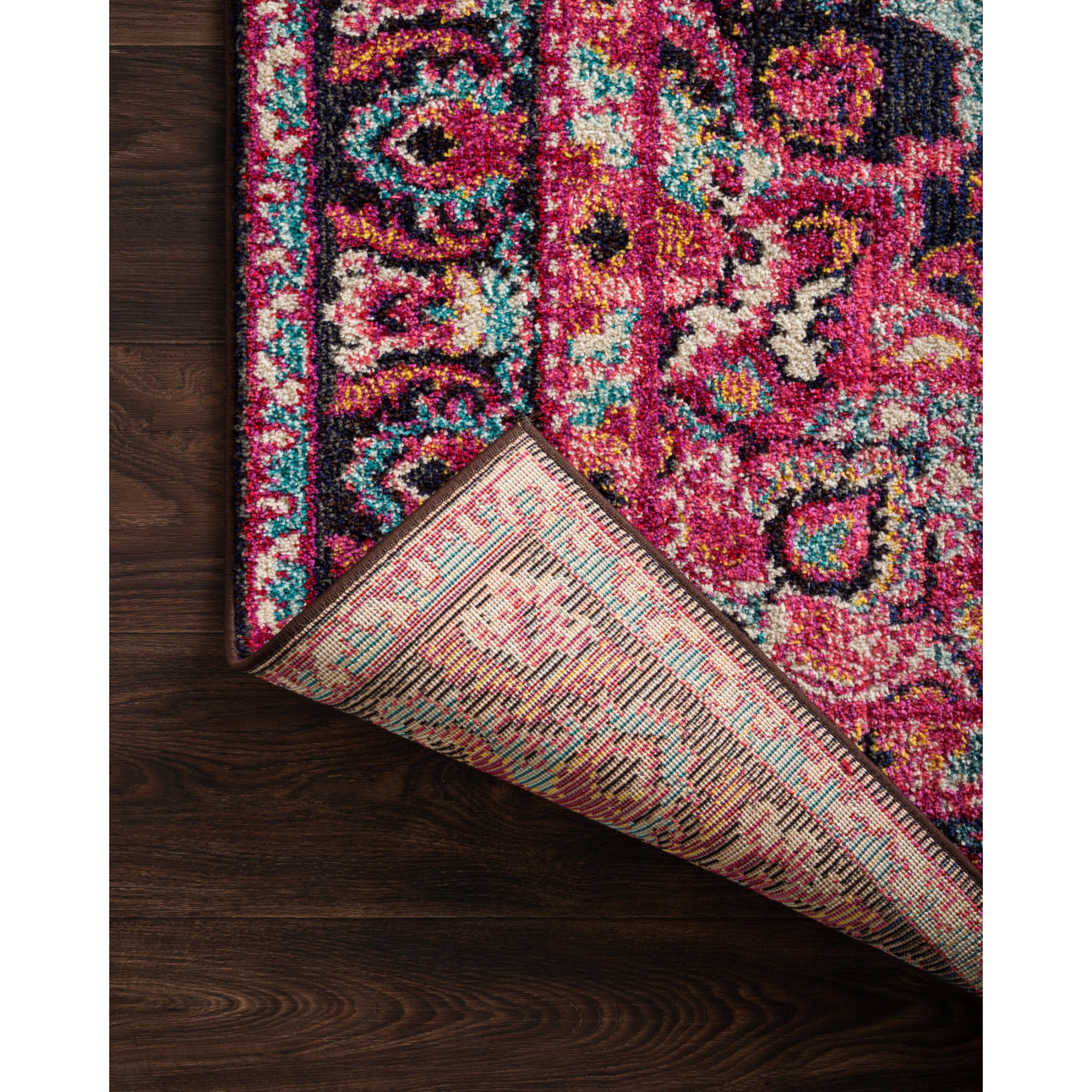 Loloi Nadia Midnight/Pink 10'-0" x 14'-0" Area Rug