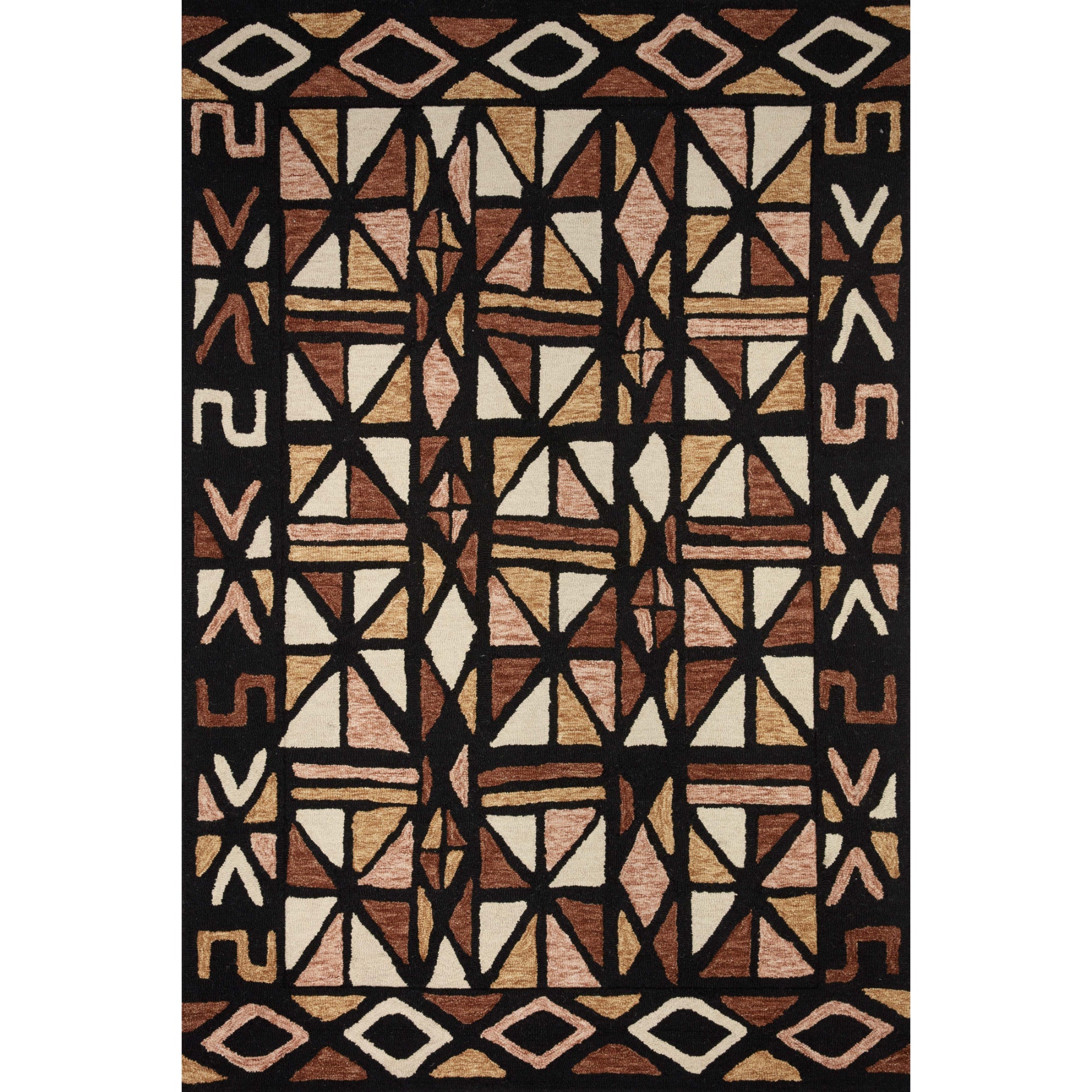 Loloi Nala Spice/Black 18" x 18" Sample Rug