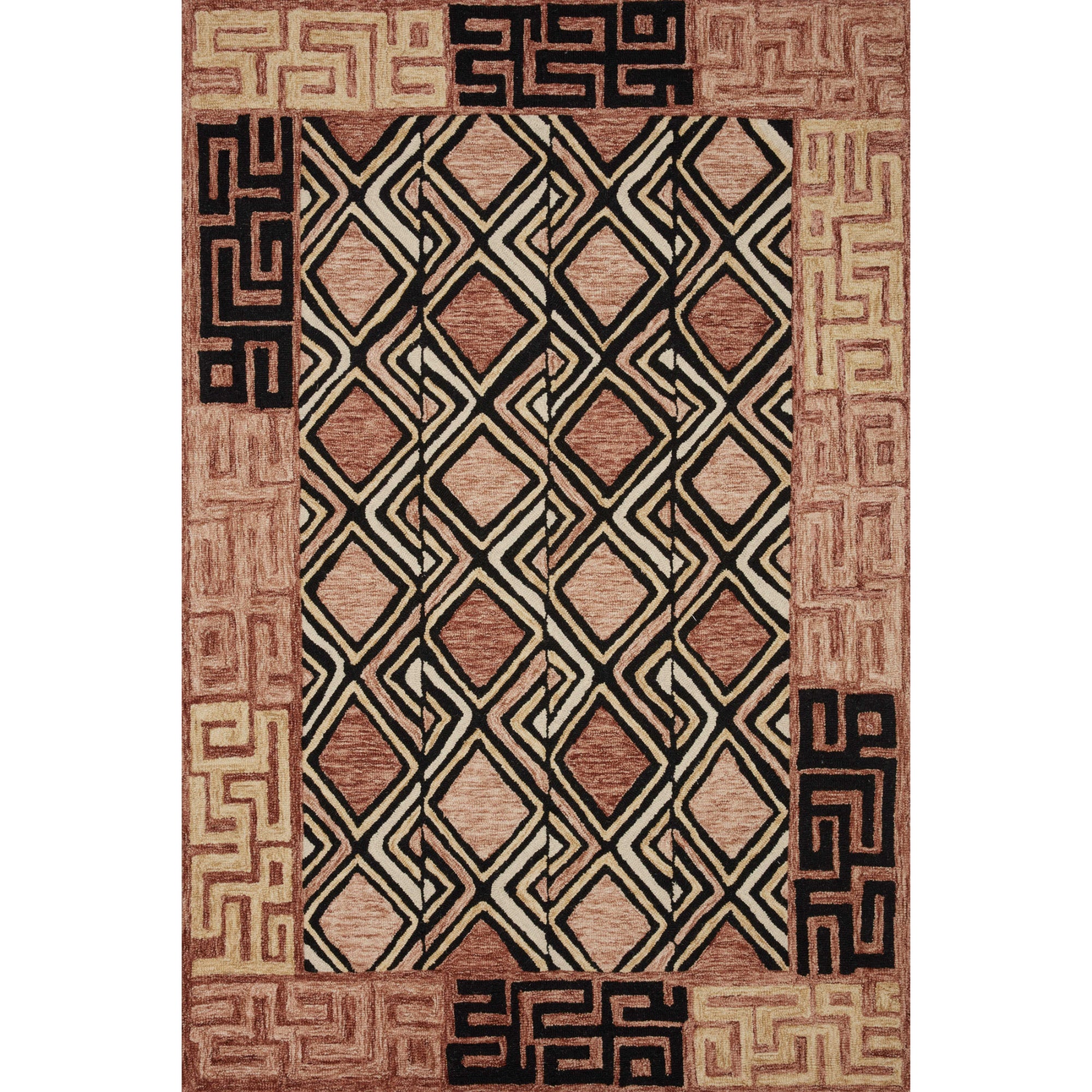 Loloi Nala Rose/Black Rug