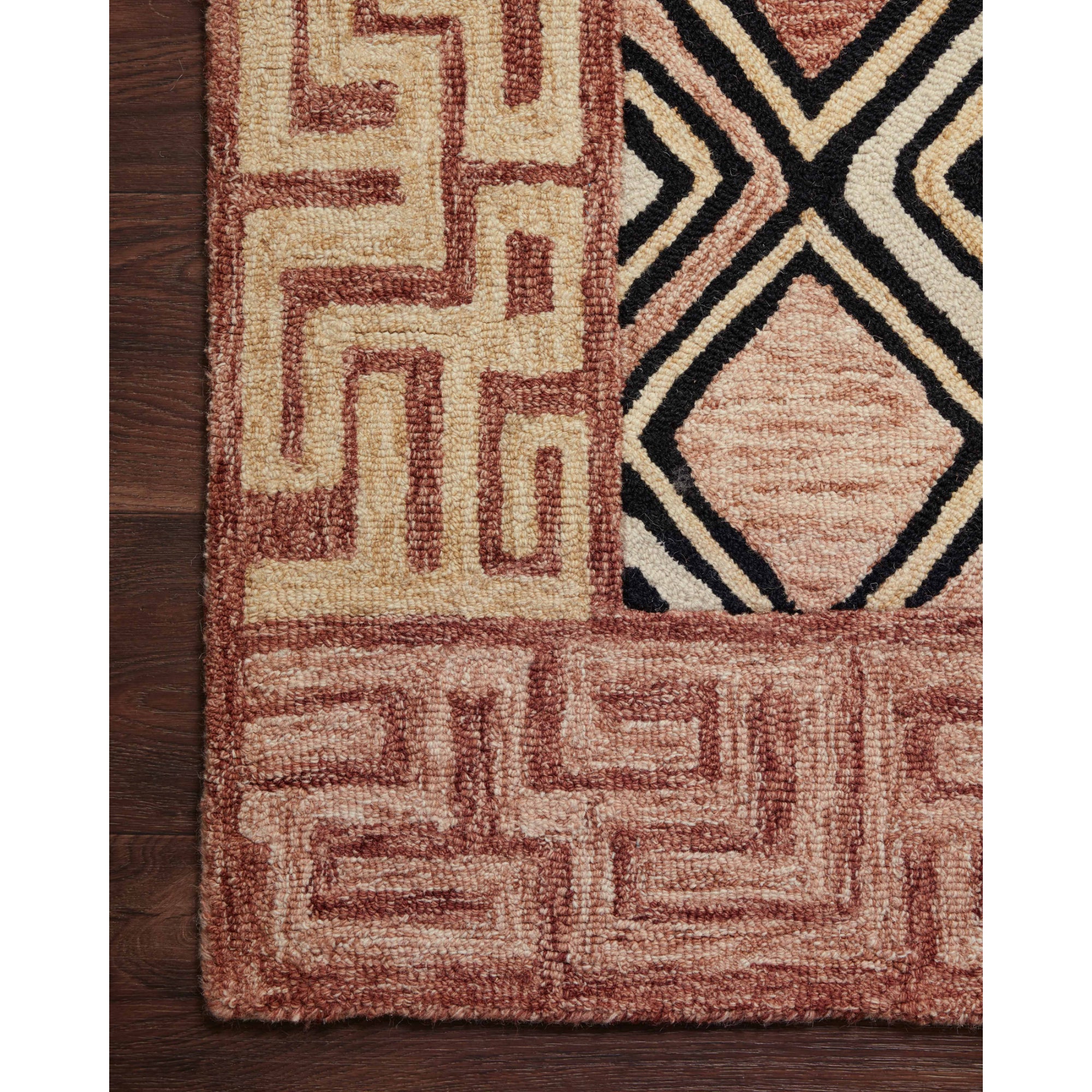 Loloi Nala Rose/Black Rug