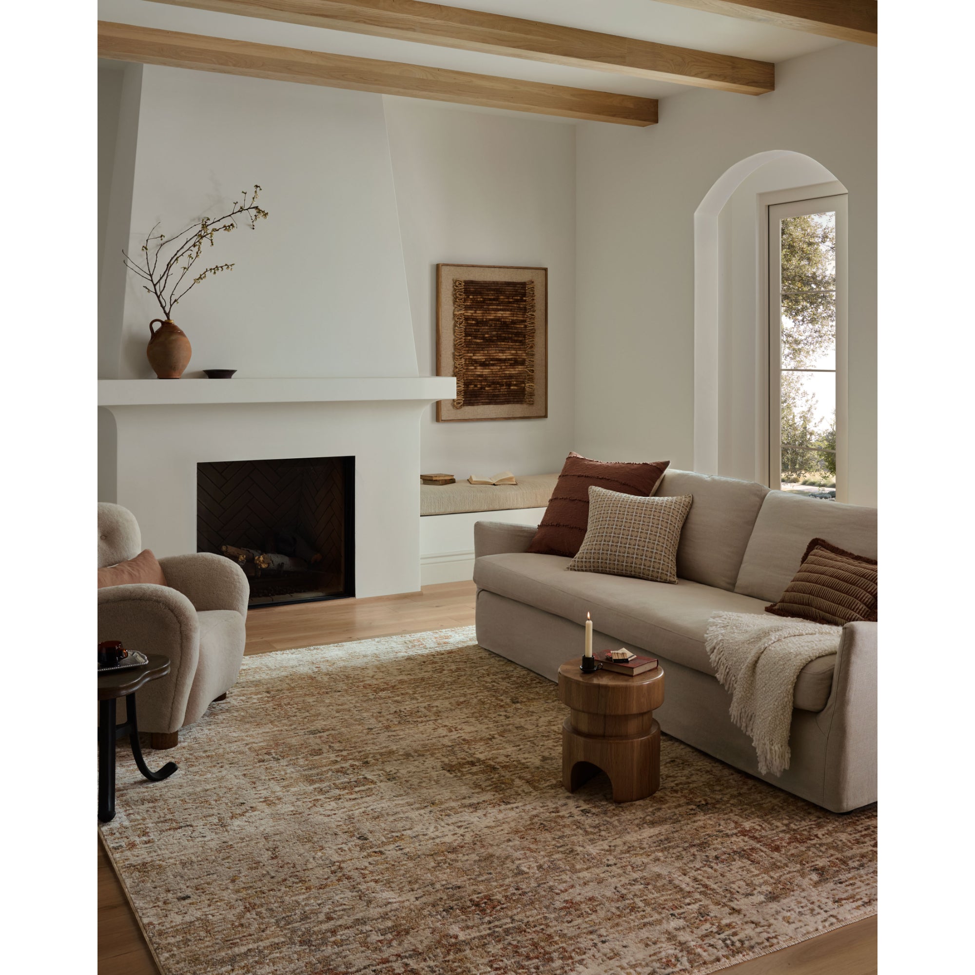 Loloi Nellie Natural/Sunset Rug