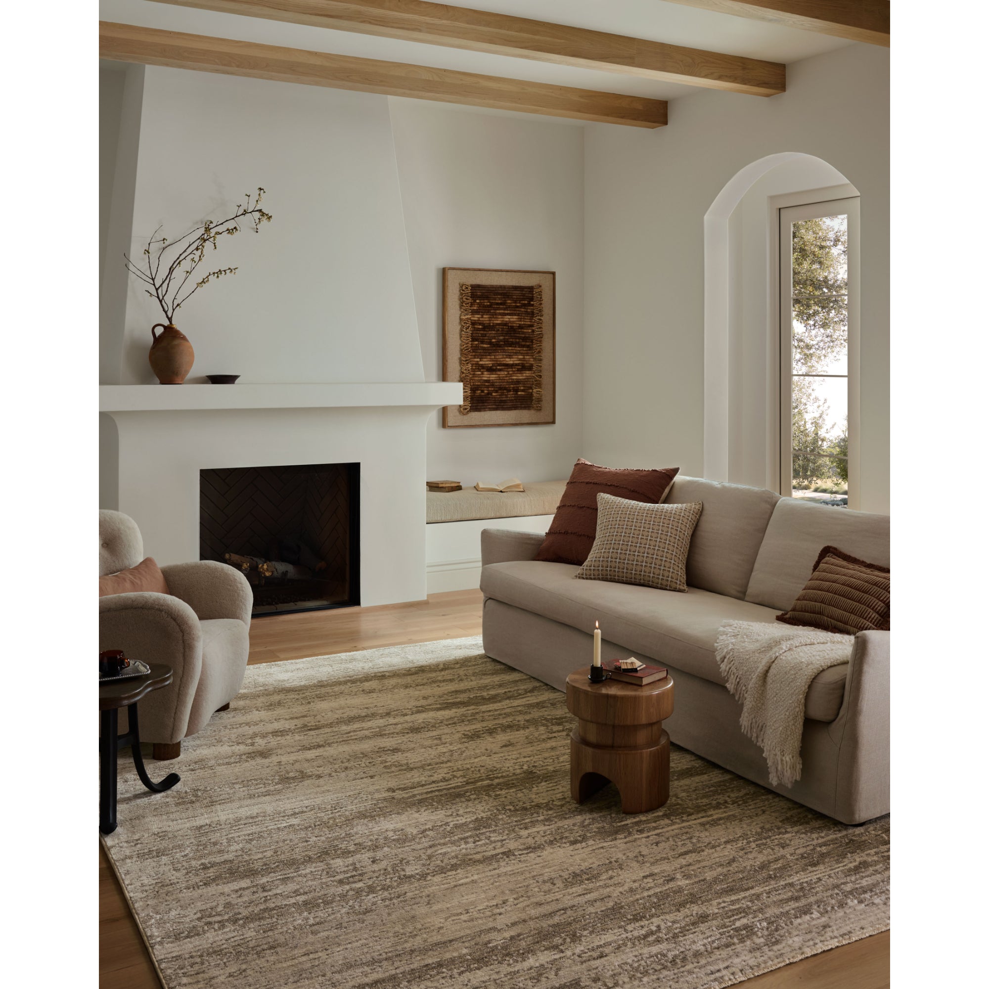 Loloi Nellie Ivory/Pebble Rug