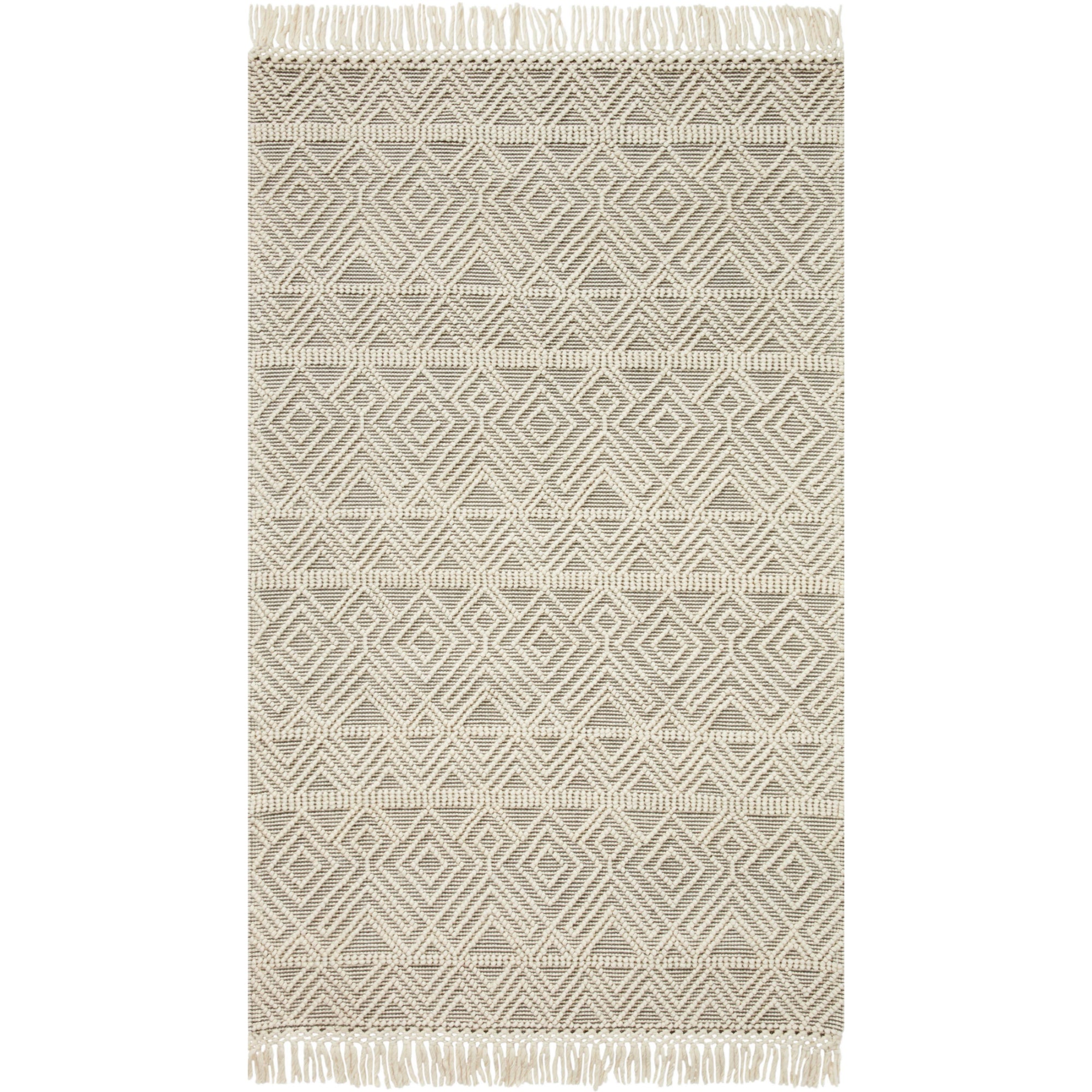 Loloi Noelle Ivory/Grey 18" x 18" Sample Rug