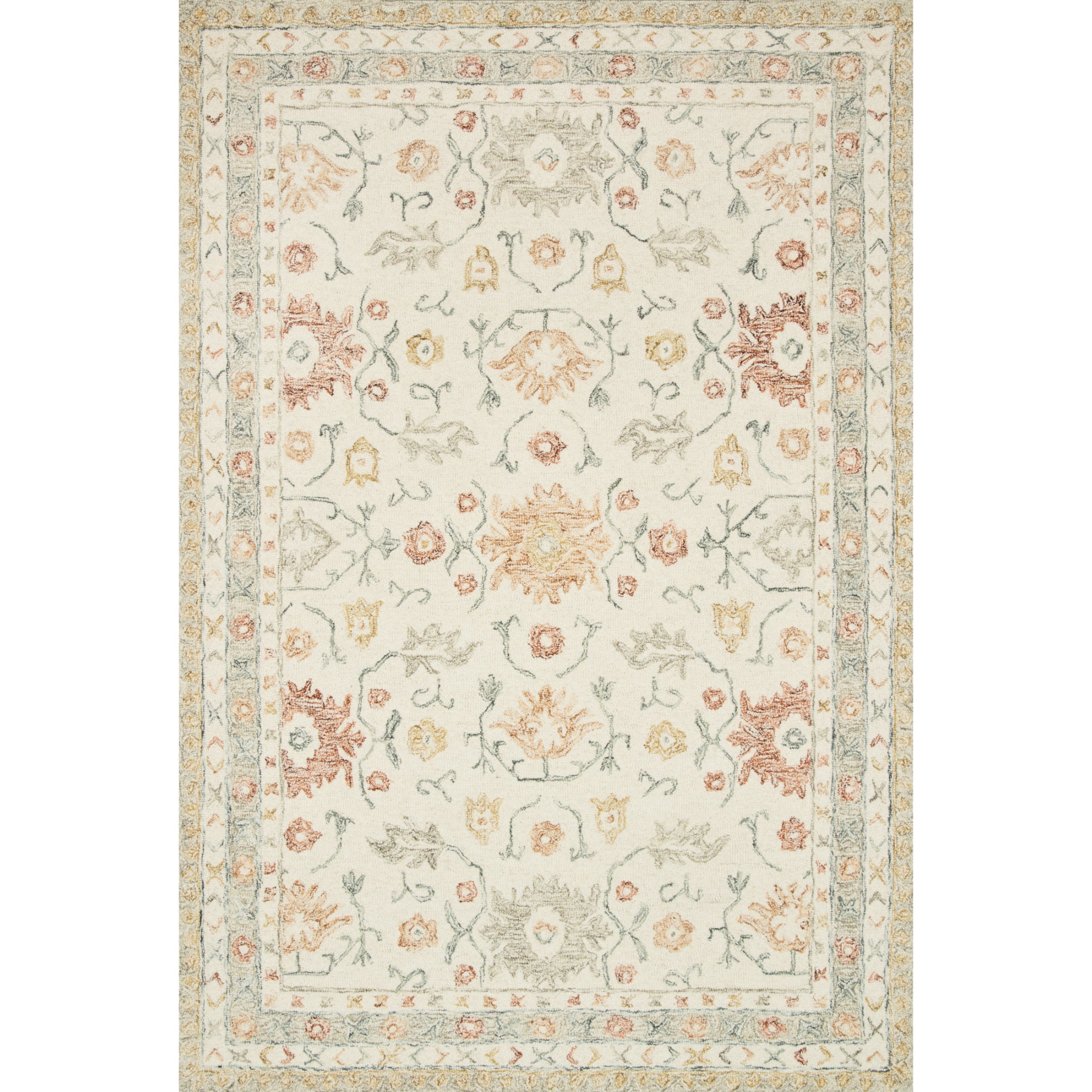 Loloi Norabel Ivory/Rust Rug