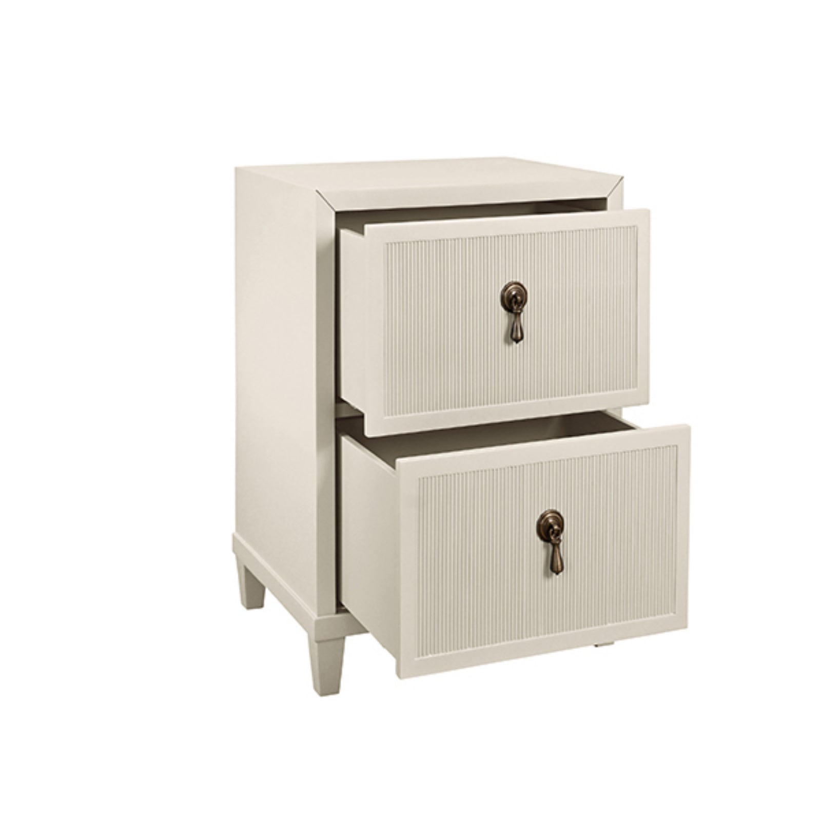 Novalie Two Drawer Side Table