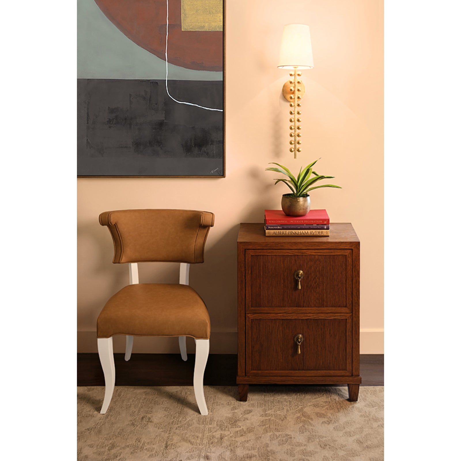 Novalie Two Drawer Side Table