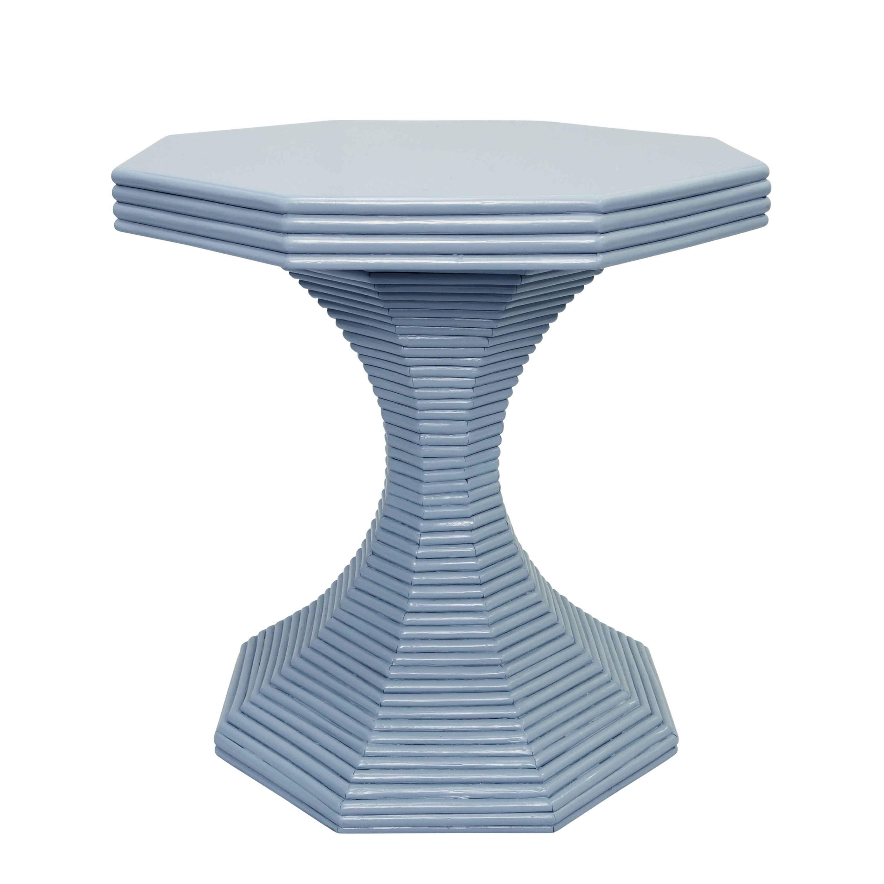 Octavia Octagonal Reeded Side Table