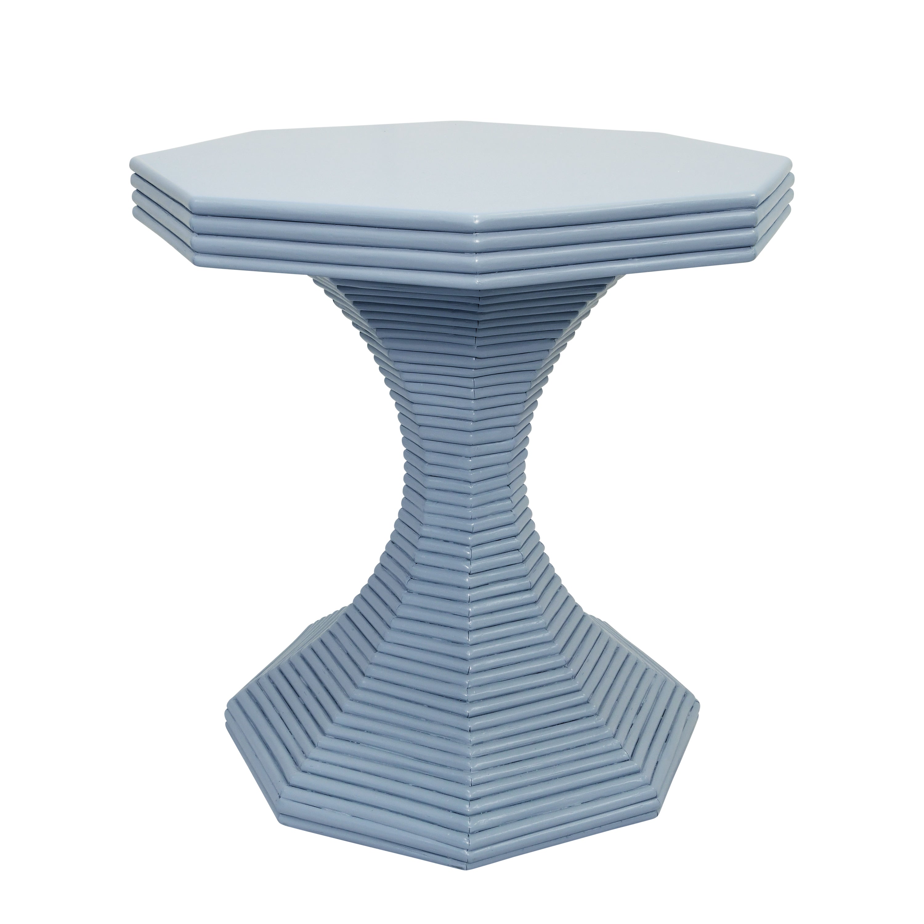 Octavia Octagonal Reeded Side Table