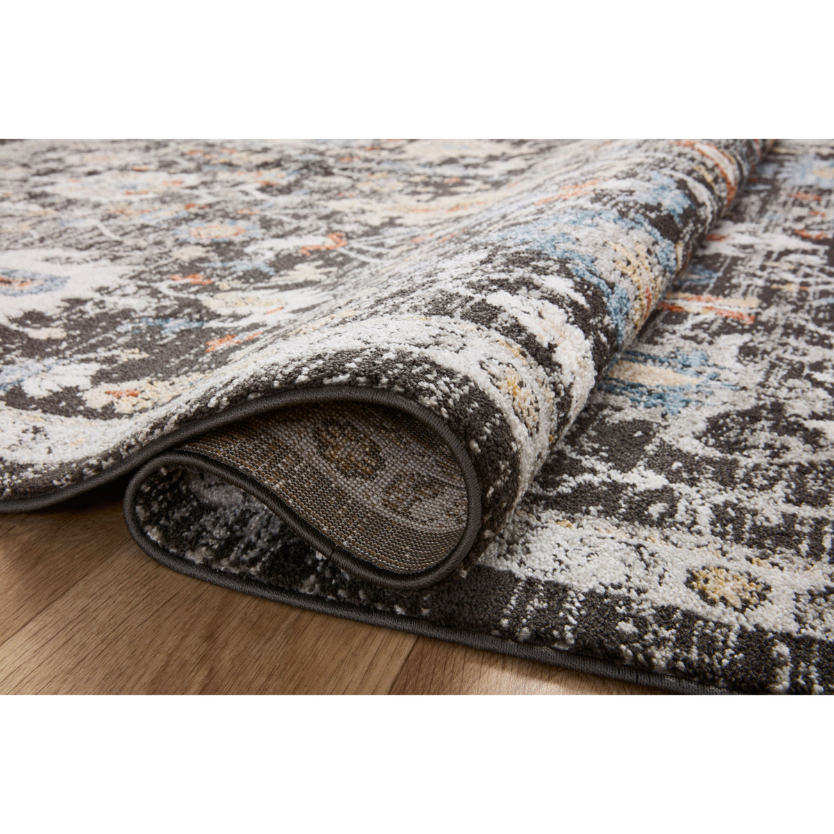 Loloi Odette Charcoal/Multi Rug by Loloi
