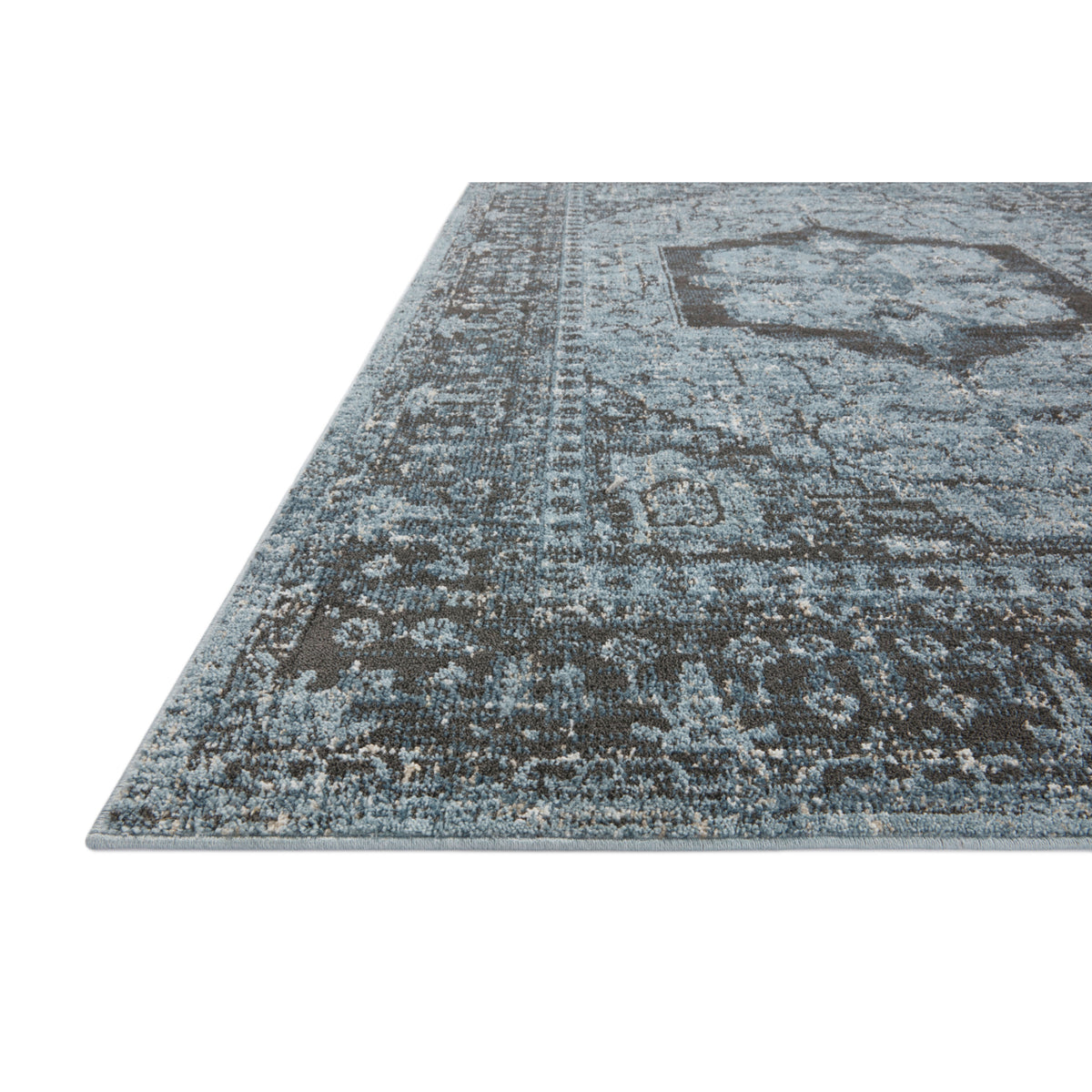 Loloi Odette Sky/Charcoal Rug by Loloi