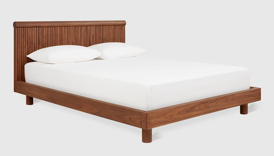 Odeon Bed Queen / Classic WalnutBed Gus*  Queen Classic Walnut  Four Hands, Mid Century Modern Furniture, Old Bones Furniture Company, Old Bones Co, Modern Mid Century, Designer Furniture, https://www.oldbonesco.com/