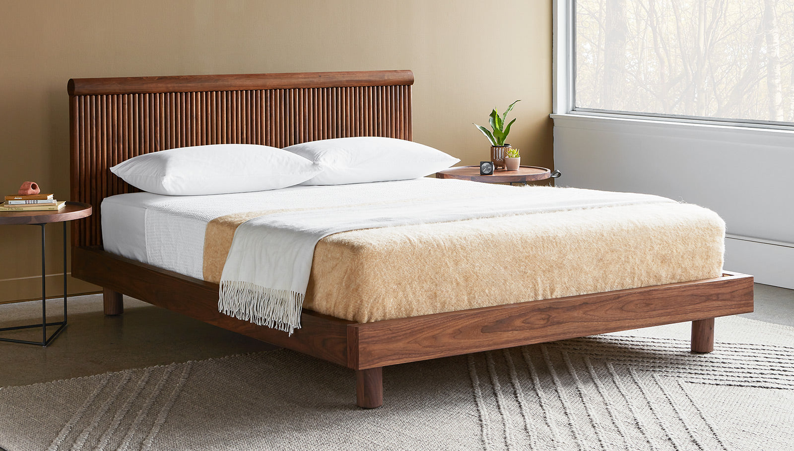 Odeon Bed Bed Gus*     Four Hands, Mid Century Modern Furniture, Old Bones Furniture Company, Old Bones Co, Modern Mid Century, Designer Furniture, https://www.oldbonesco.com/