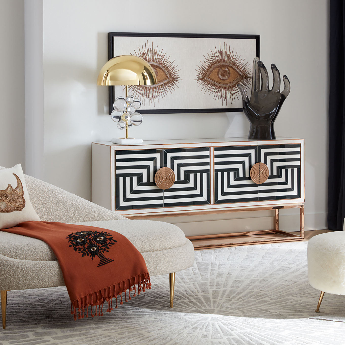 Op Art 64" Credenza Credenzas & Sideboards Jonathan Adler , Black Friday Sale Jonathan Adler Furniture Sale, Old Bones Co, Mid Century Furniture Sale, Four Hands Furniture, Black Friday Sale Op Art 64" Credenza,Gus Sale, Perigold Op Art 64" Credenza Credenzas & Sideboards Black Friday Sale , Perigold Sale Op Art 64" Credenza,Op Art 64" Credenza Lulu and Georgia, Burke Decor Sale Op Art 64" Credenza, www.oldbonesco.com