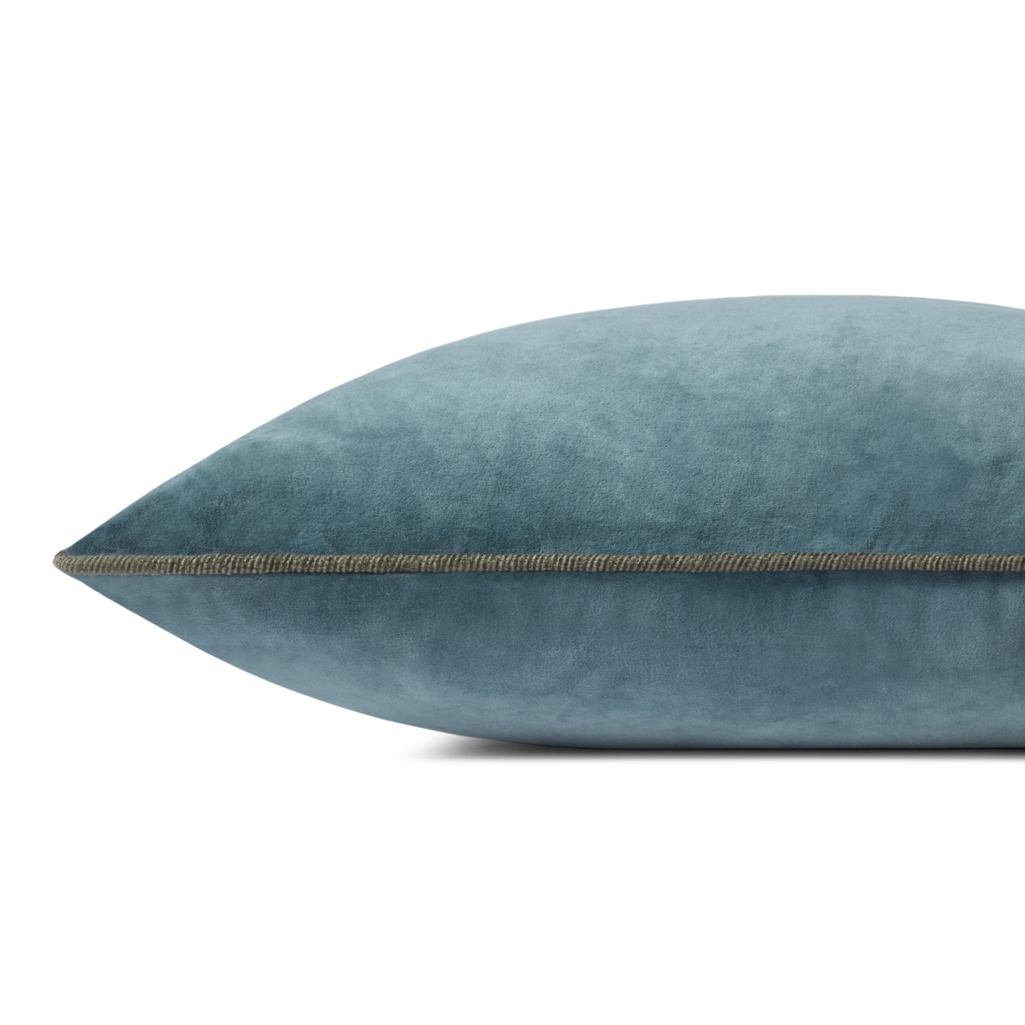 Chris Loves Julia x Loloi Liza Blue 22'' x 22'' Cover Only Pillow