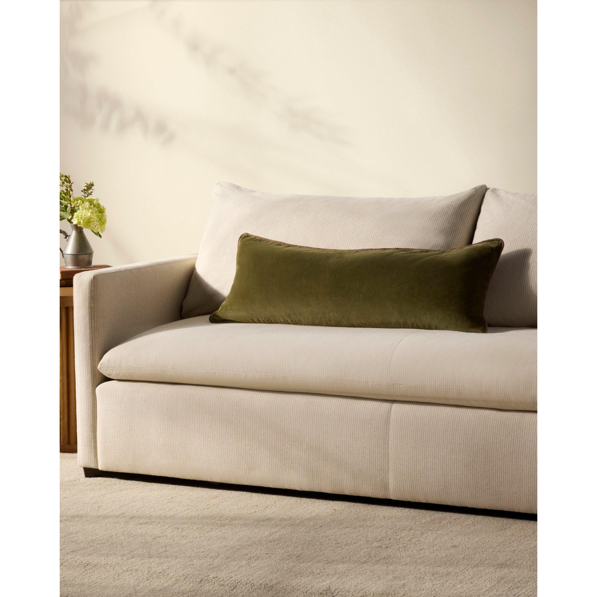Chris Loves Julia x Loloi Liza Dark Green 13'' x 35'' Cover Only