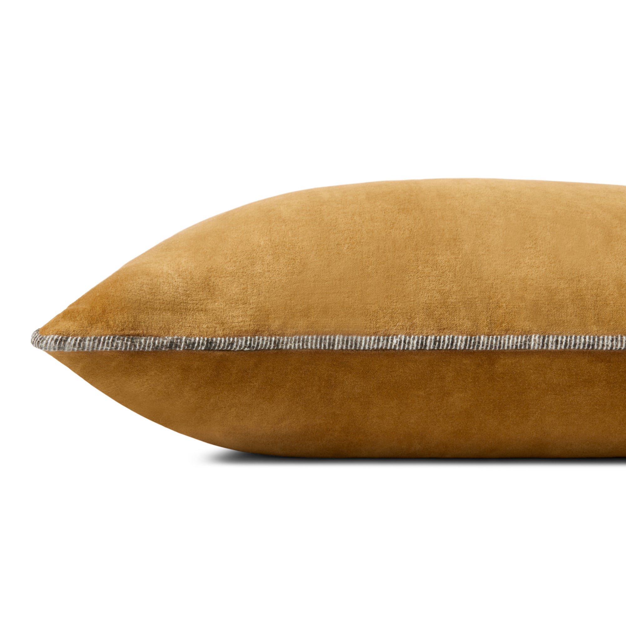 Chris Loves Julia x Loloi Liza Gold 13'' x 21'' Cover Only Pillow