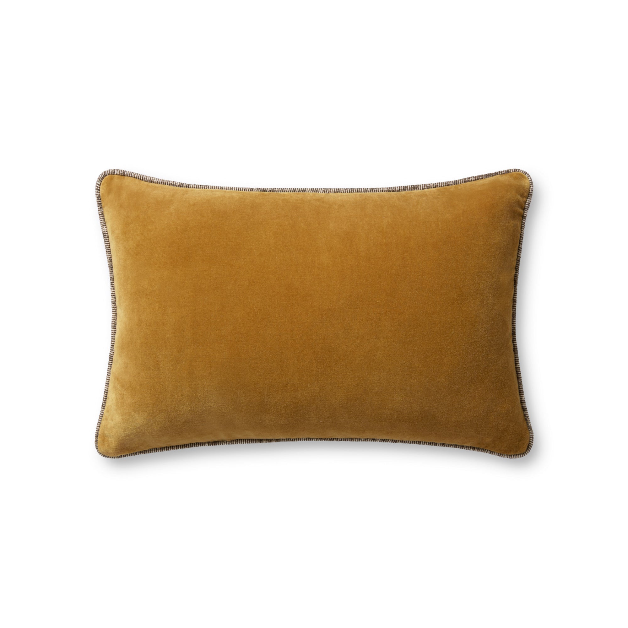 Chris Loves Julia x Loloi Liza Gold 13'' x 21'' Cover Only Pillow