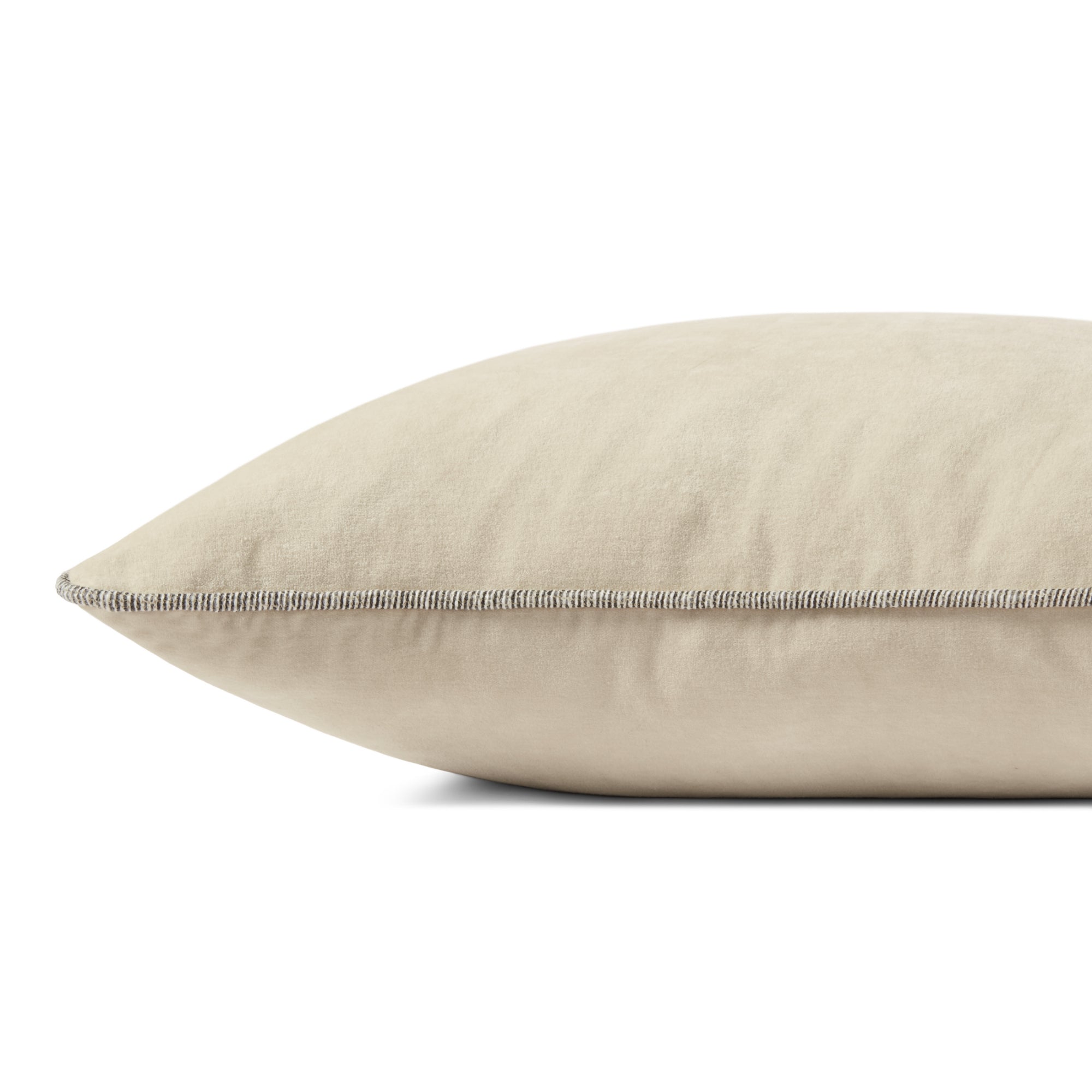 Chris Loves Julia x Loloi Liza Ivory 22'' x 22'' Cover Only Pillow