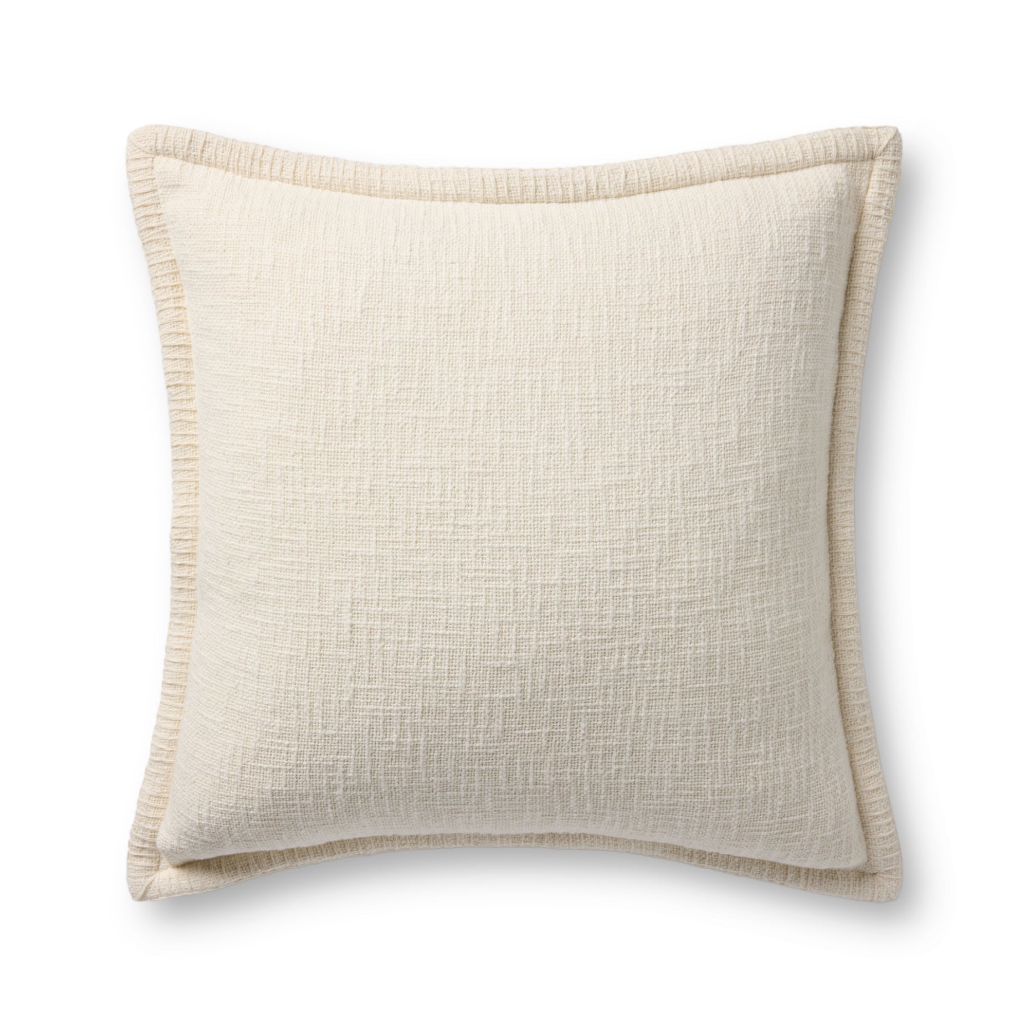 Loloi PLL0109 Ivory 22'' x 22'' Cover Only Pillow