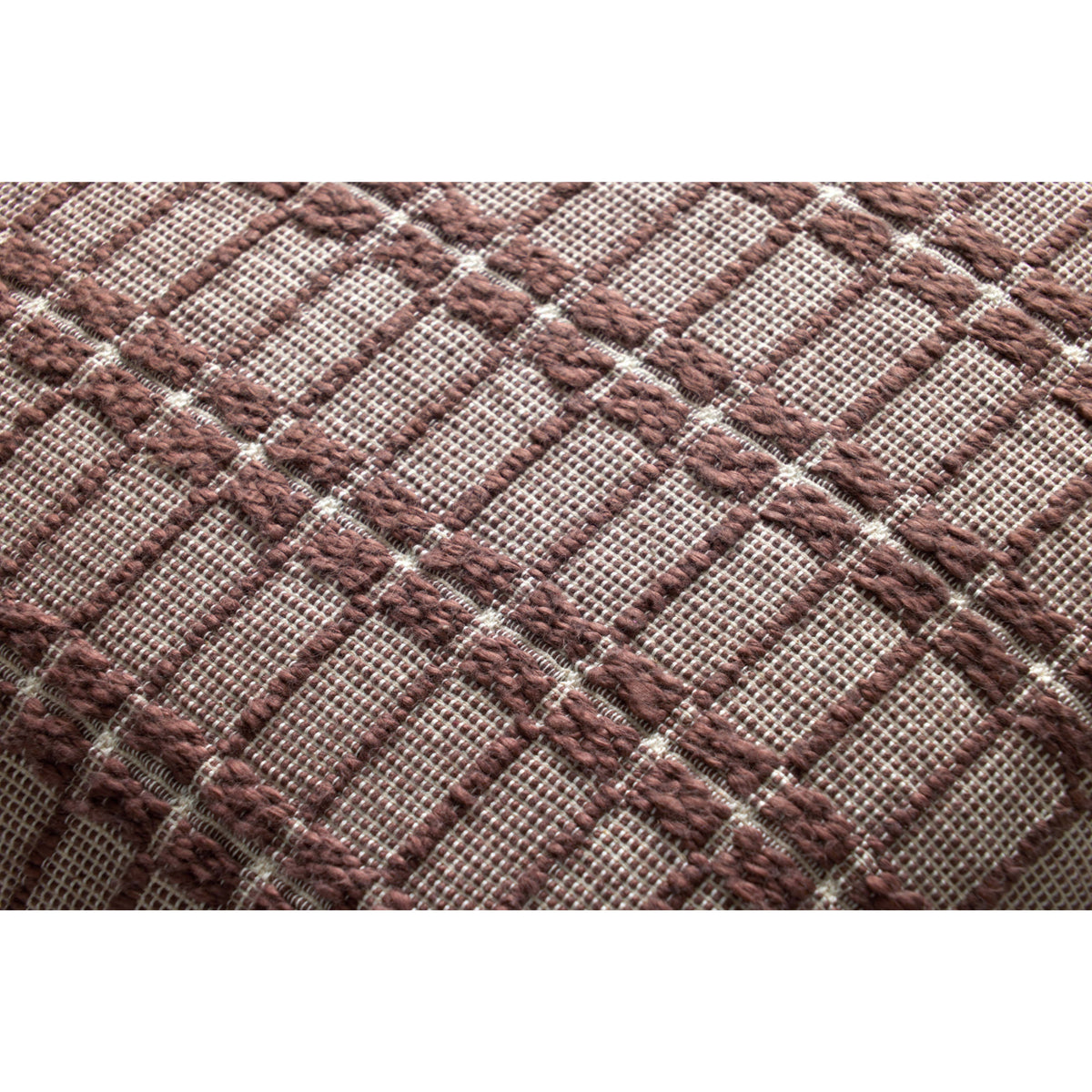 Chris Loves Julia x Loloi Poe Burgundy 18" x 18" Cover Only Pillow