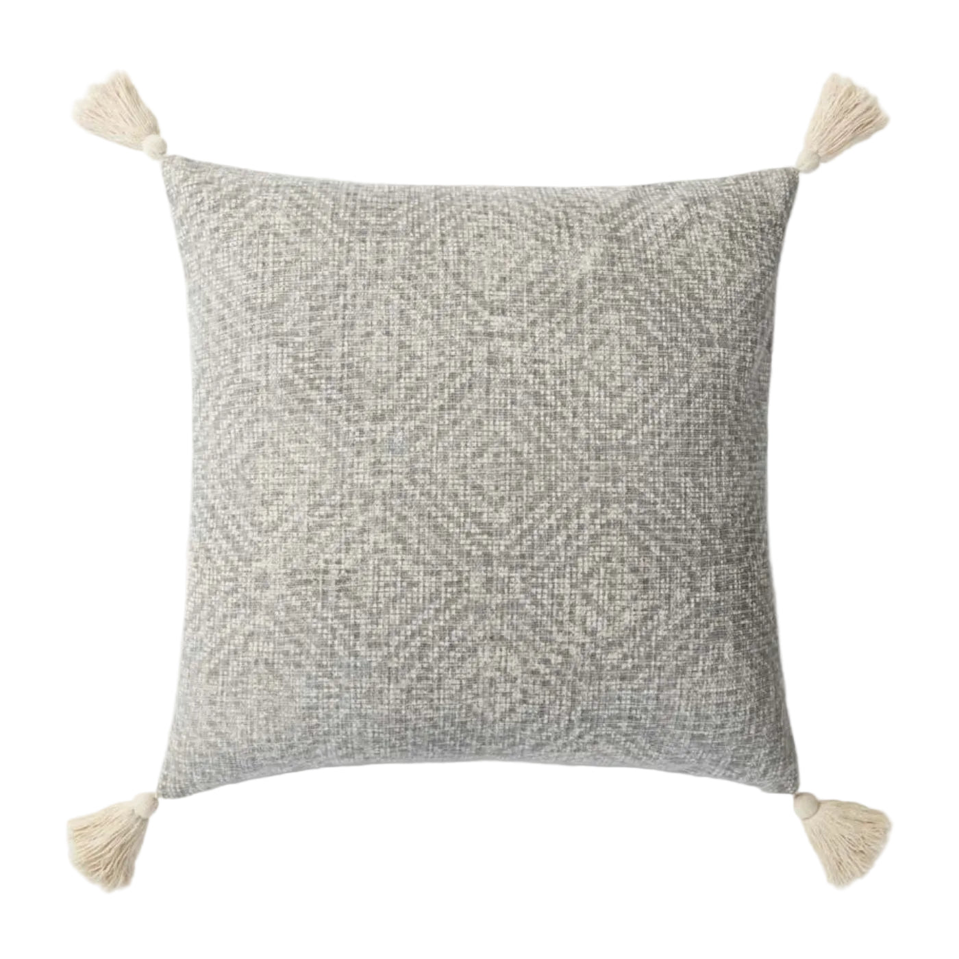 Loloi P0621 Light Grey Cover Only Pillow