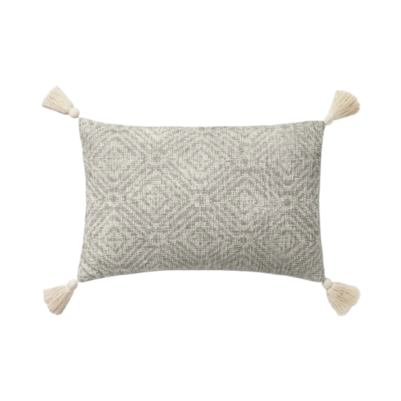 Loloi P0621 Light Grey Cover Only Pillow