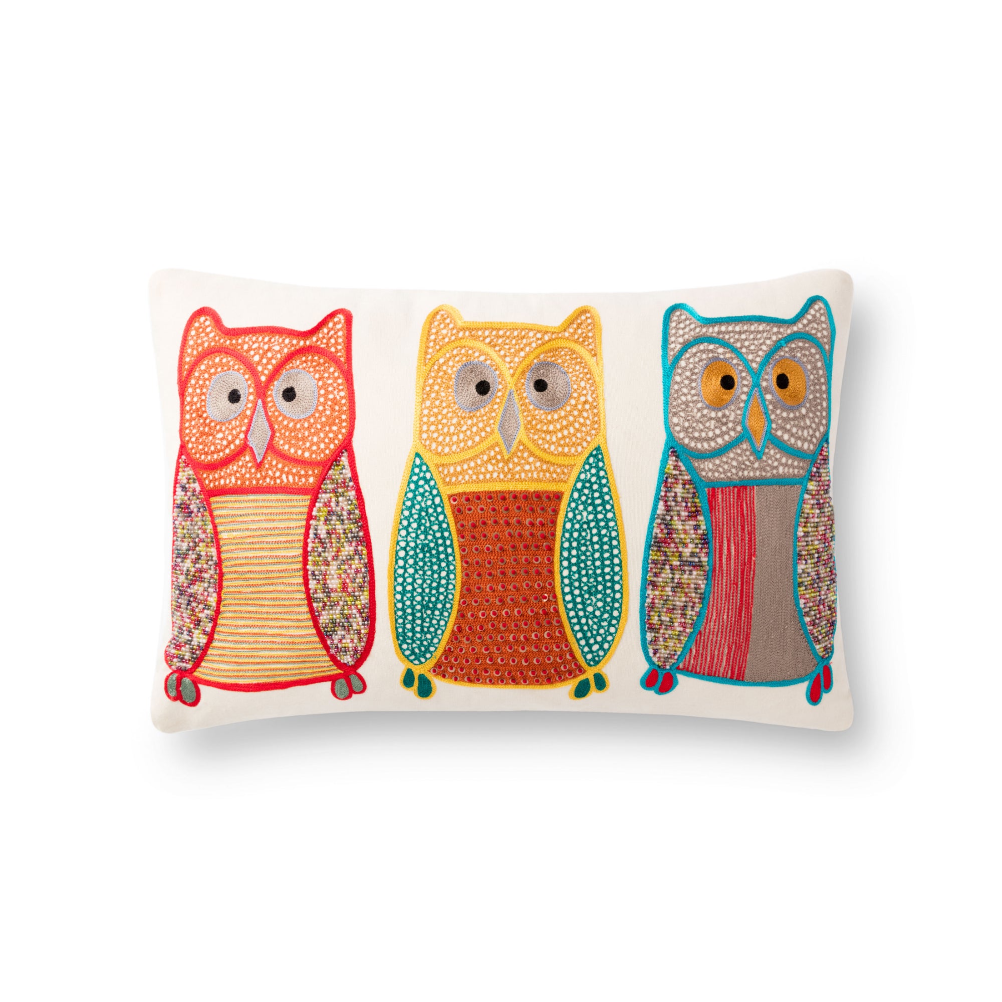 Loloi P0869 Natural/Multi 13" x 21" Cover Only Pillow