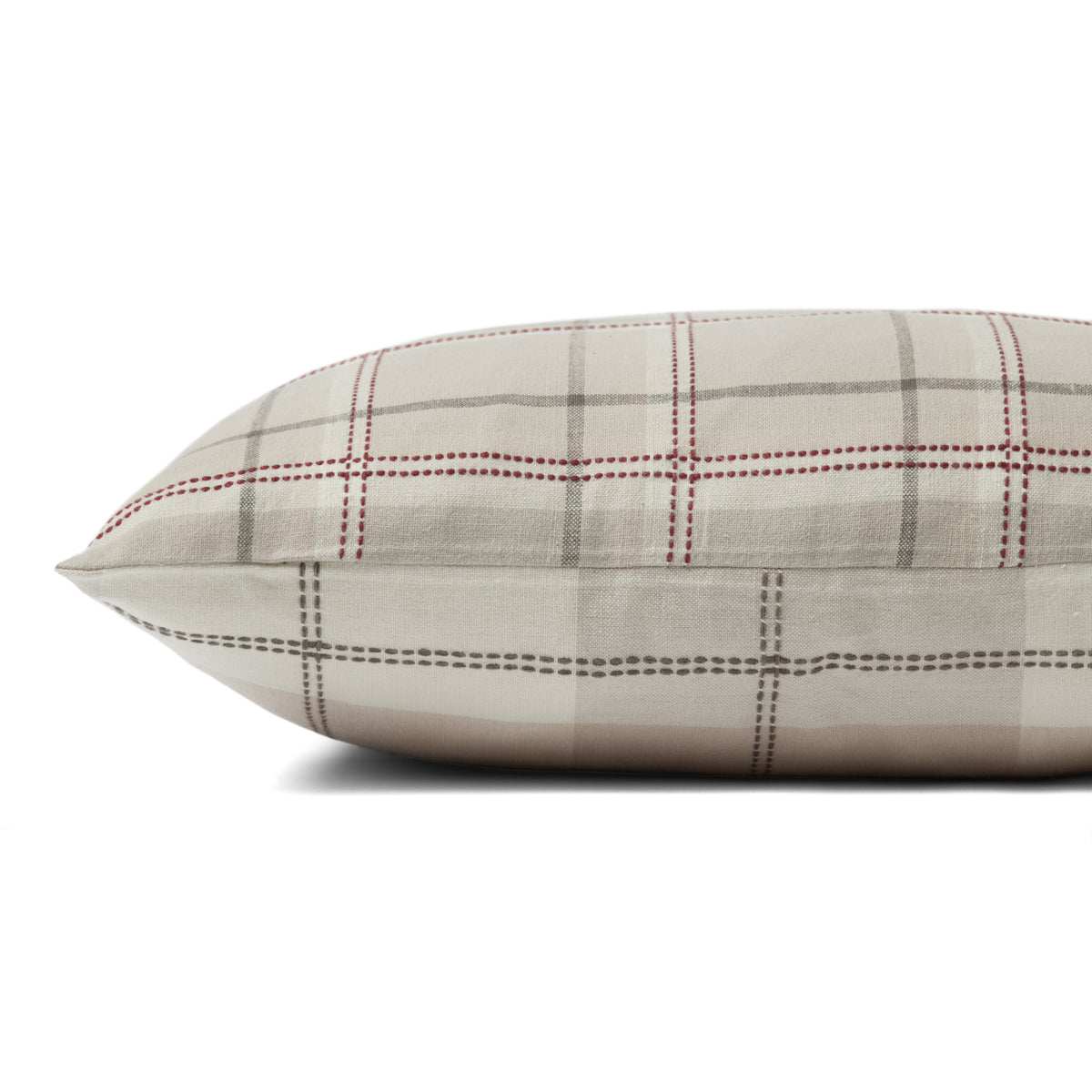 Chris Loves Julia x Loloi Teddy Beige/Multi 18" x 18" Pillow