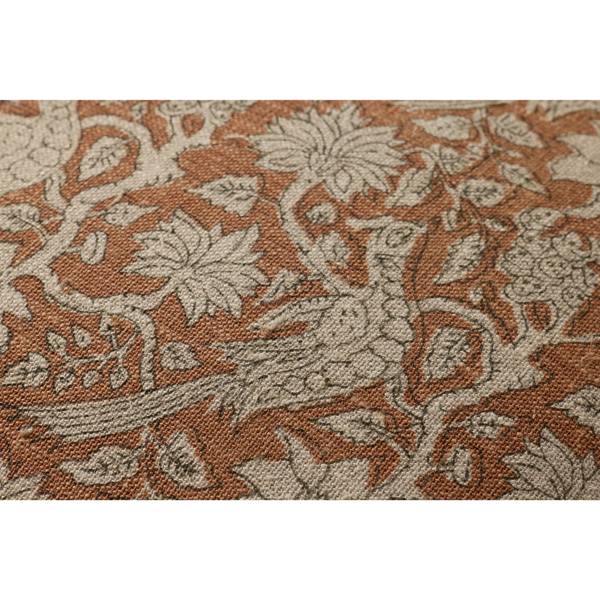 Loloi PLL0166 Rust 22'' x 22'' Cover with Poly Pillow