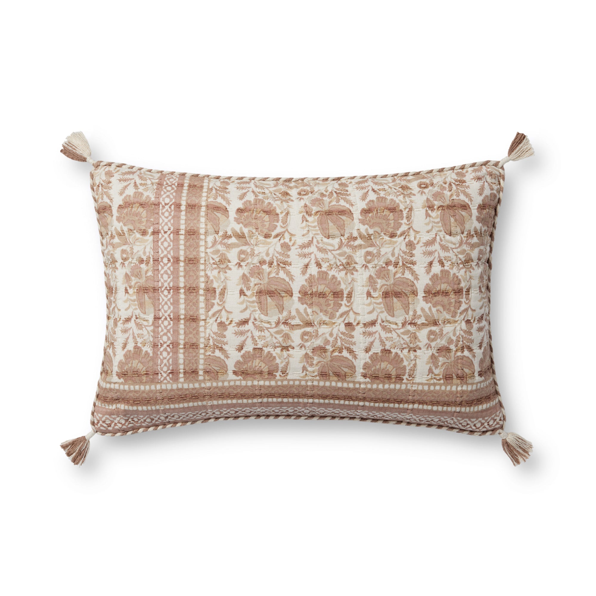 Loloi PLL0117 Blush/Ivory 13" x 21" Cover Only Pillow