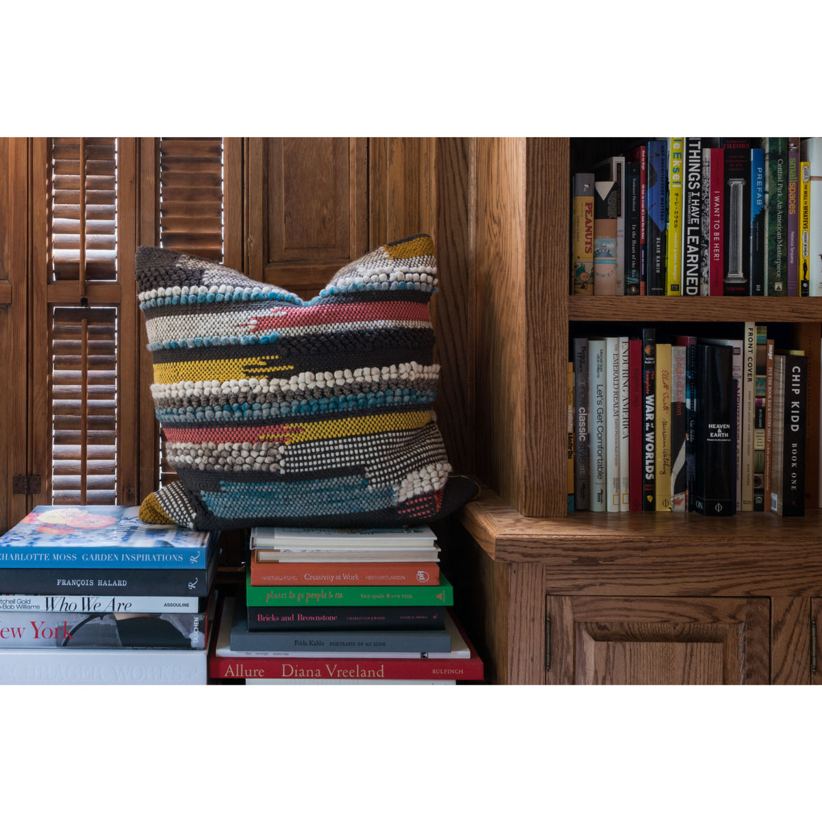 Loloi P0094 Multi 22" x 22" Cover Only Pillow by Loloi