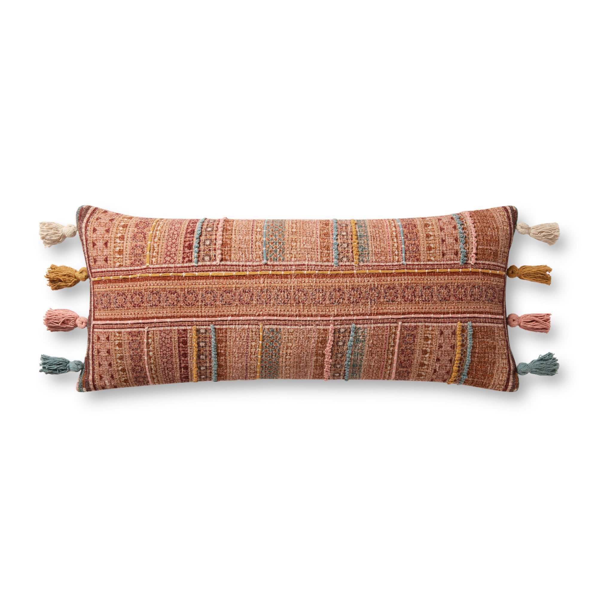 Loloi Brick/Multi 13" x 35" Cover Only Pillow
