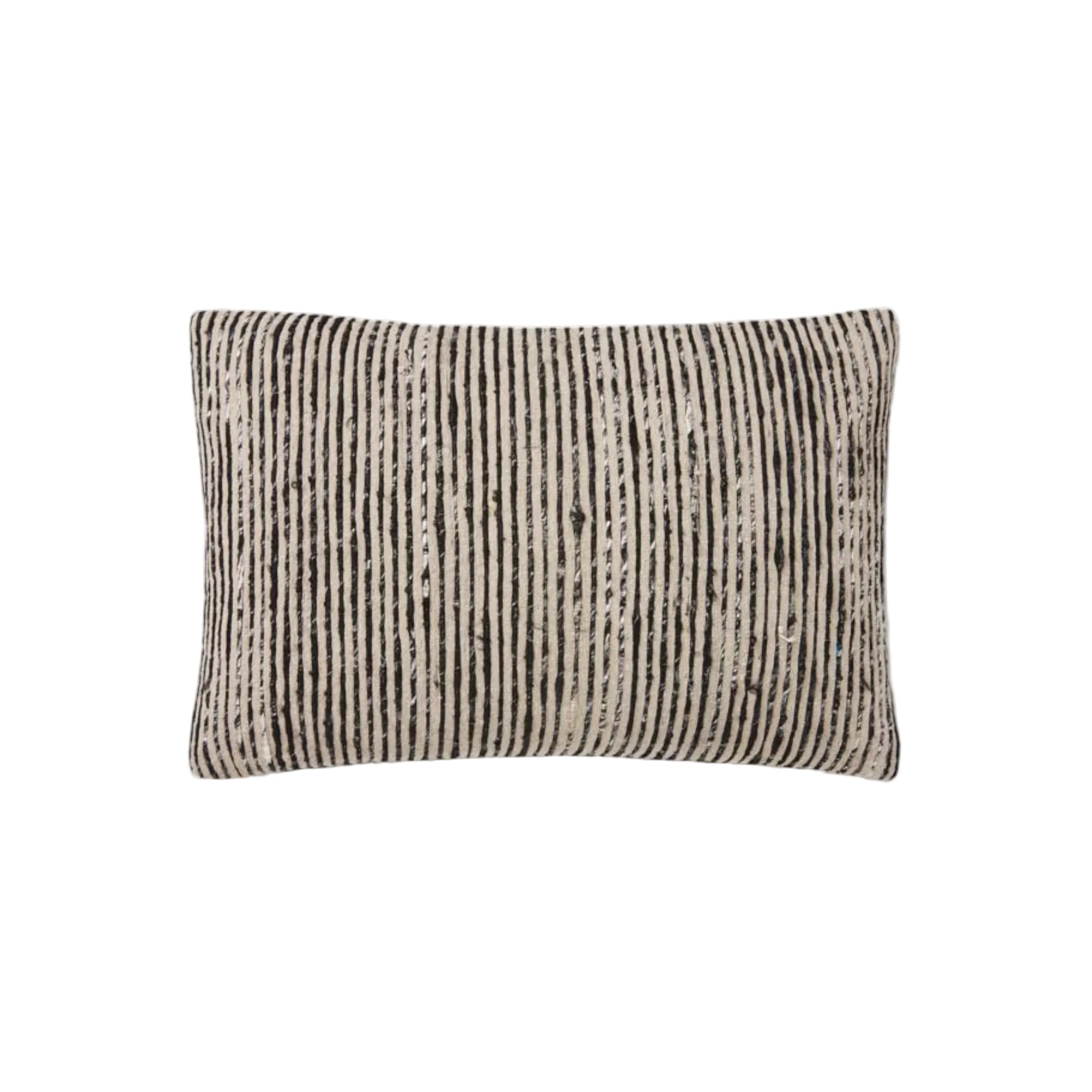 Loloi P0242 Black/Multi Cover Only Pillow