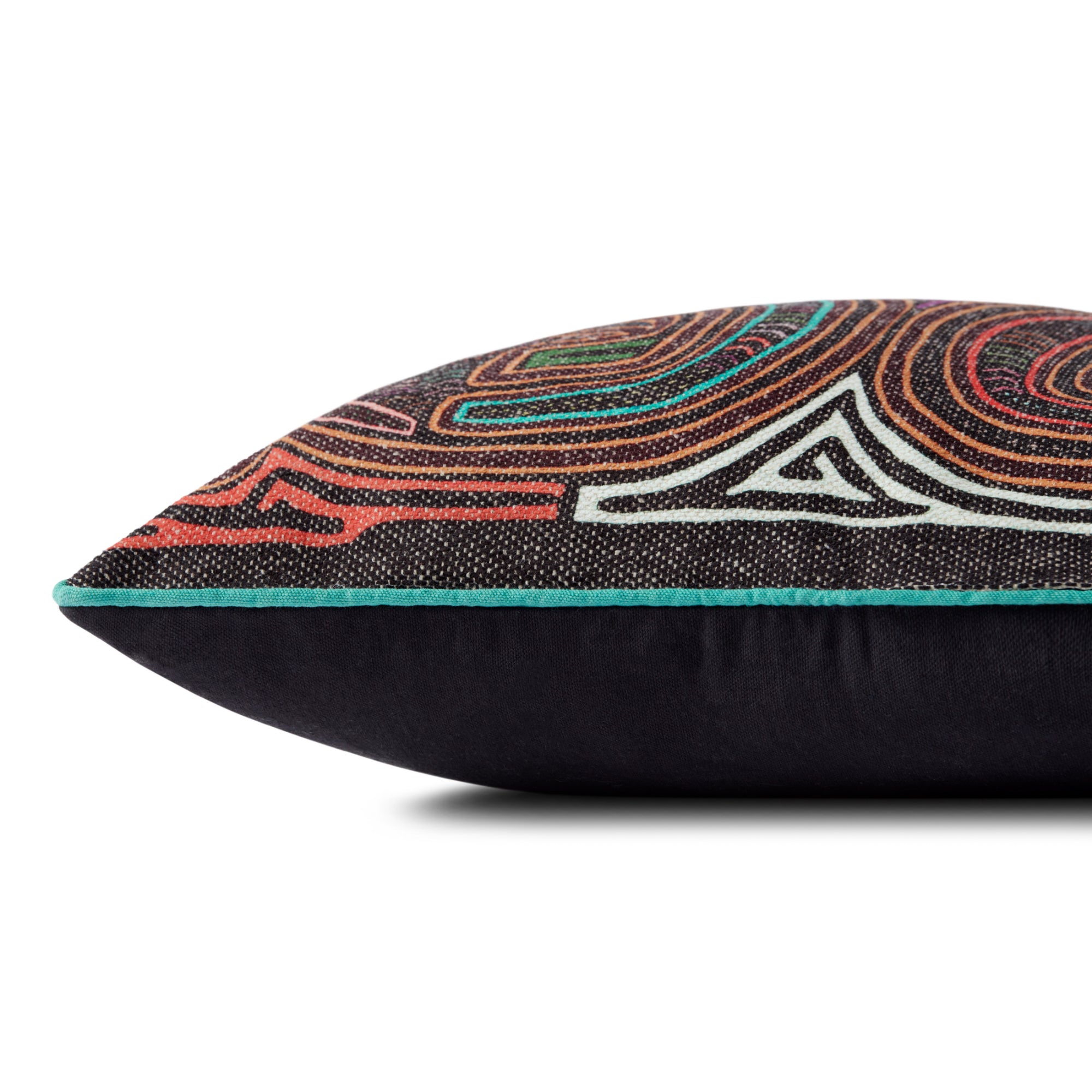 Loloi PLL0108 Charcoal/Multi 18" x 18" Cover Only Pillow