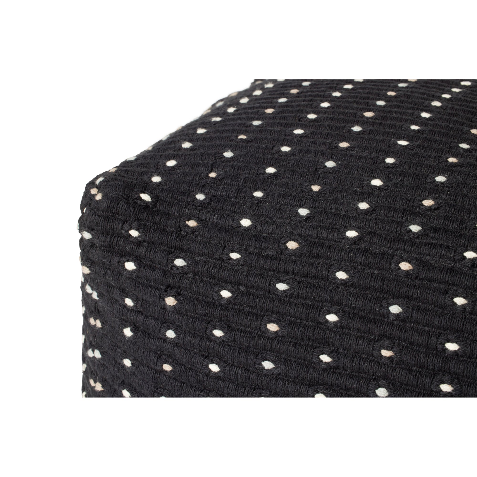 Loloi LPF0039 Black 18"W x 18"D x 18"H Cover Only Pillow