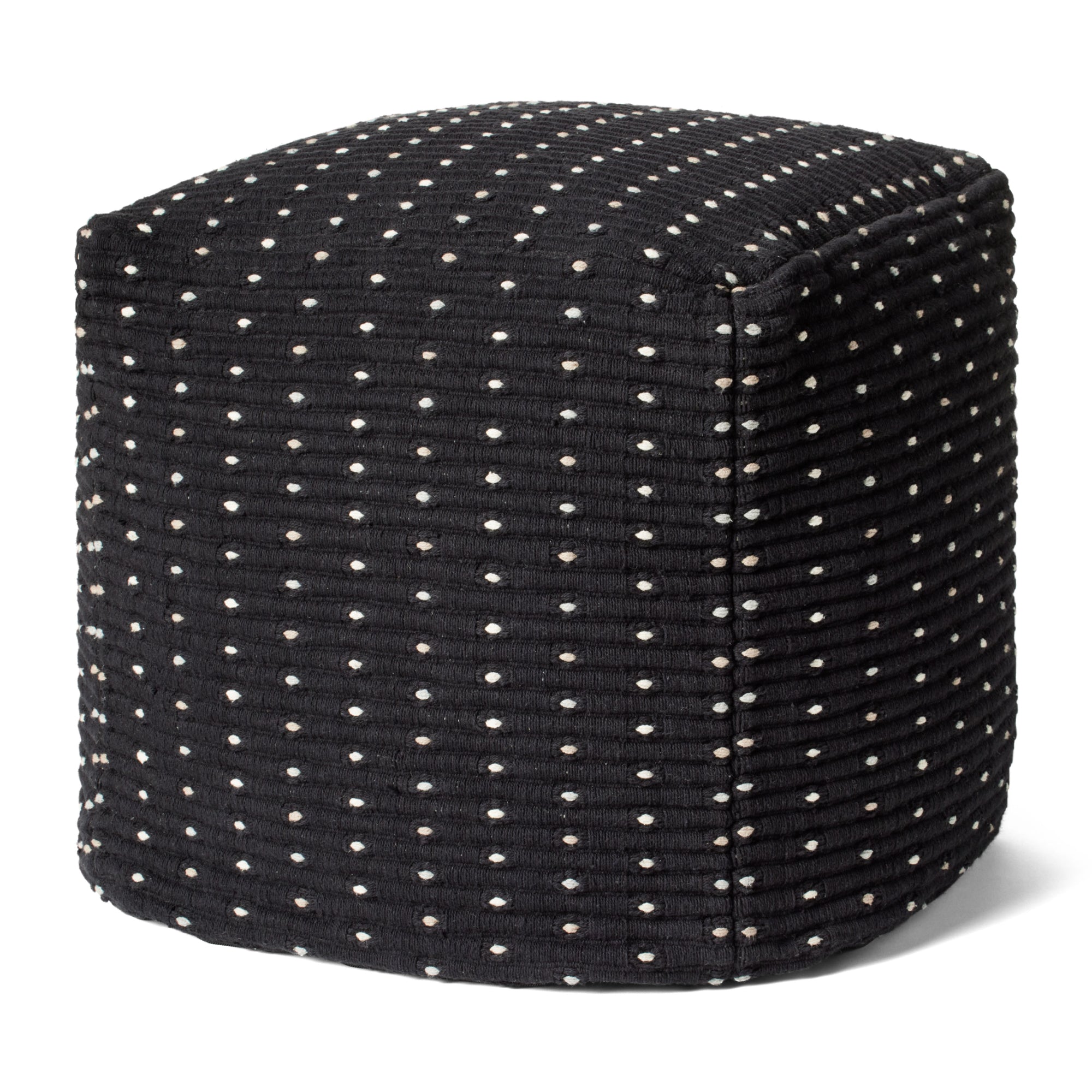 Loloi LPF0039 Black 18"W x 18"D x 18"H Cover Only Pillow