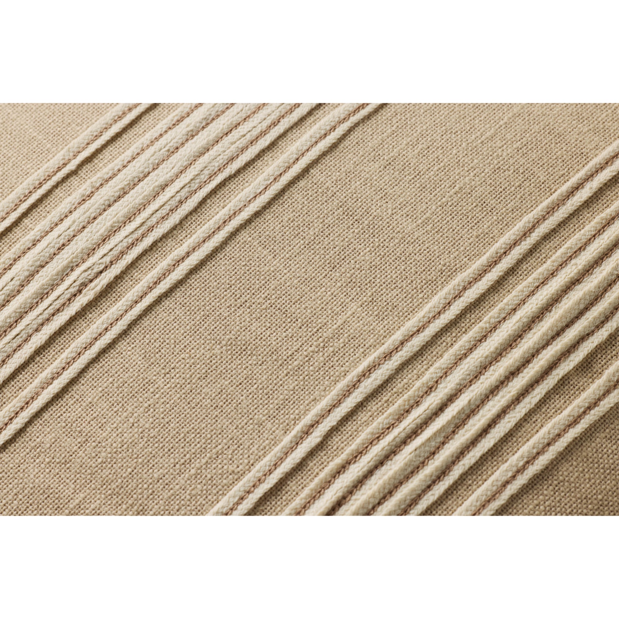 Chris Loves Julia x Loloi Verona Natural 22" x 22" Pillow Cover Only