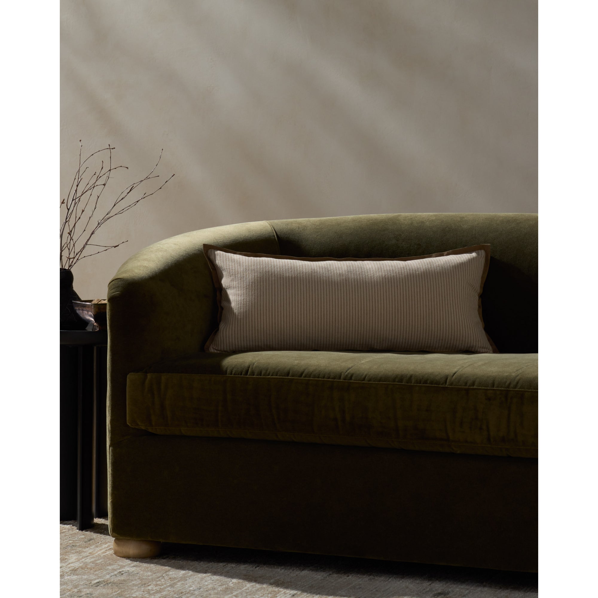 Jeremiah Brent x Loloi Sullivan Natural/Brown 12'' x 27'' Pillow Cover with Down