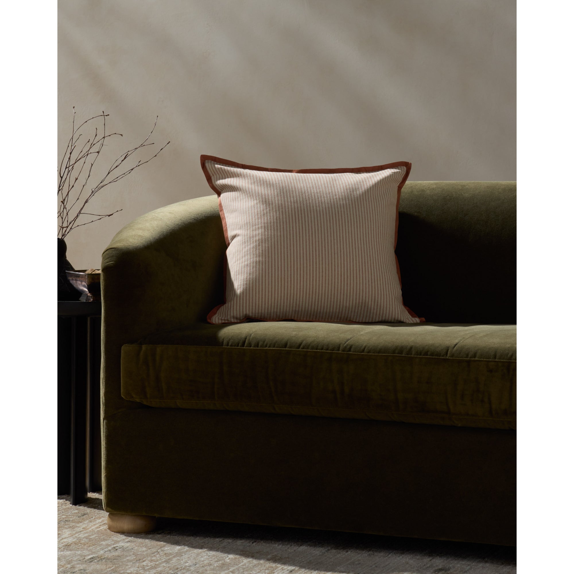 Jeremiah Brent x Loloi Sullivan Natural/Terracotta 20'' x 20'' Pillow Cover Only