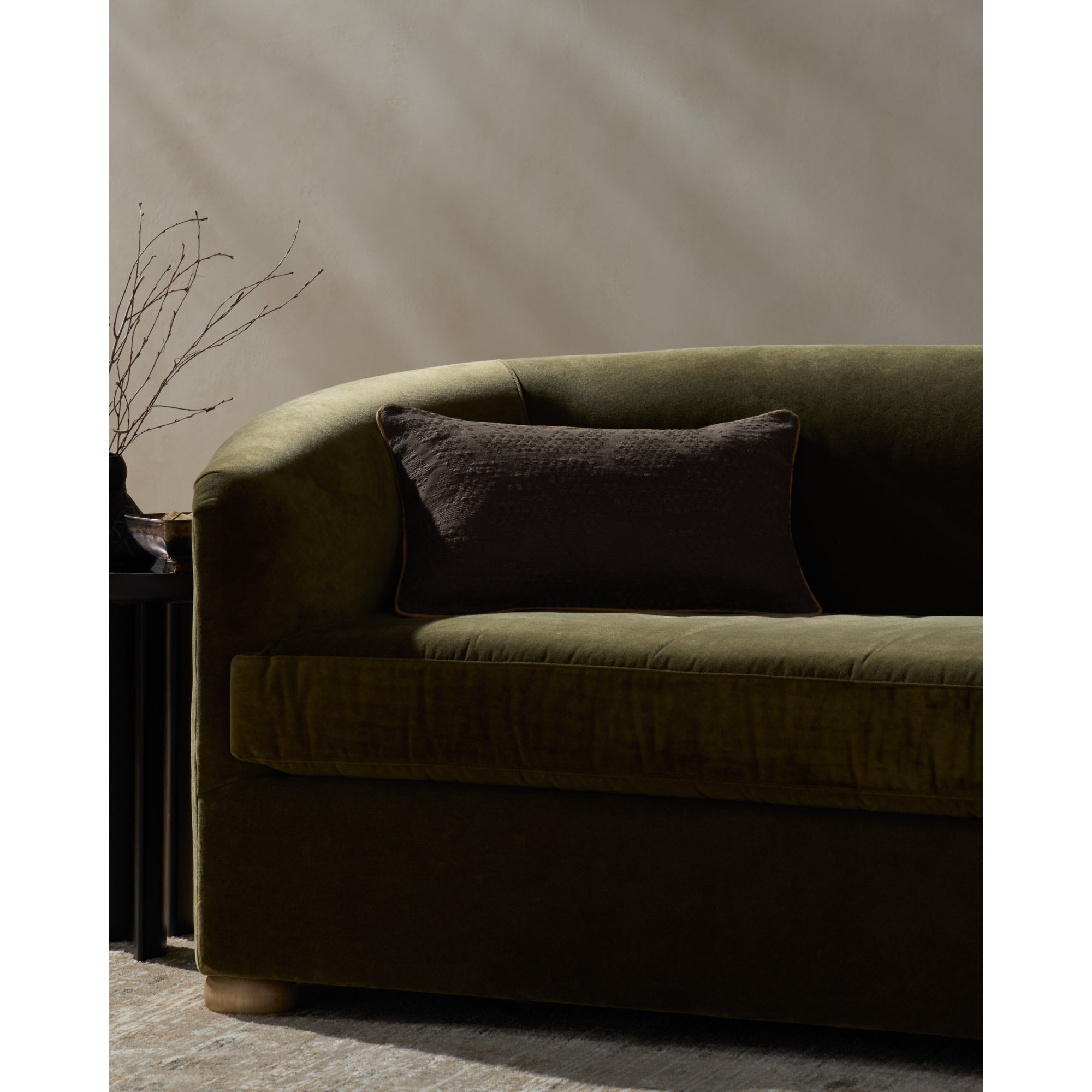 Jeremiah Brent x Loloi Leroy Brown Pillow Cover with Down