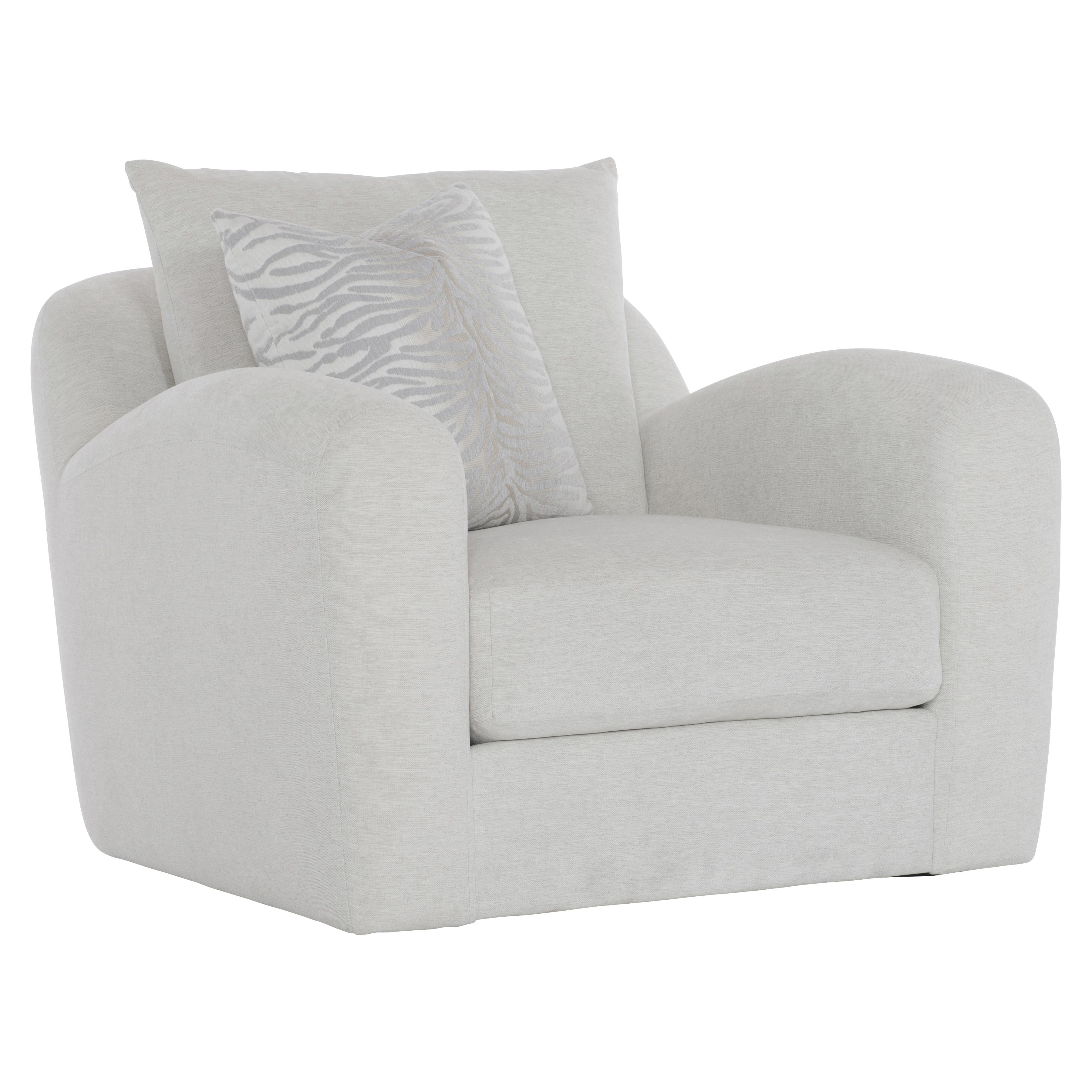 Asher Fabric Swivel Chair by Bernhardt