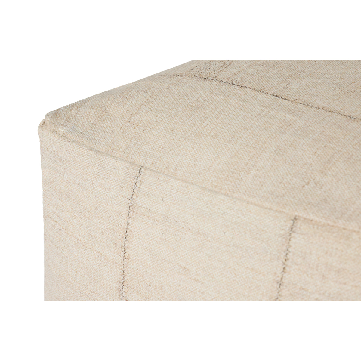 Loloi LPF0043 Ivory 18" x 18" x 18" Pouf by Loloi