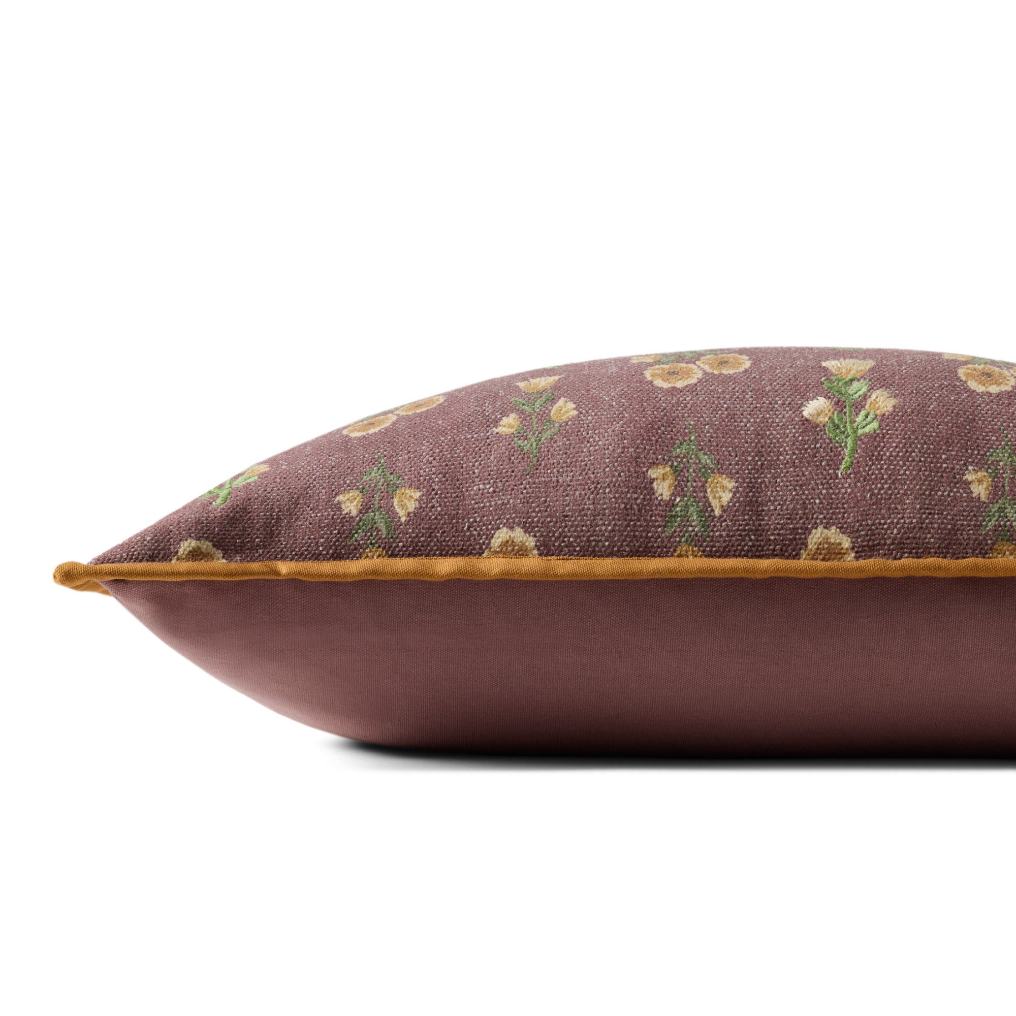 Chris Loves Julia x Loloi Posie Wine/Multi 12" x 27" Pillow Cover Only