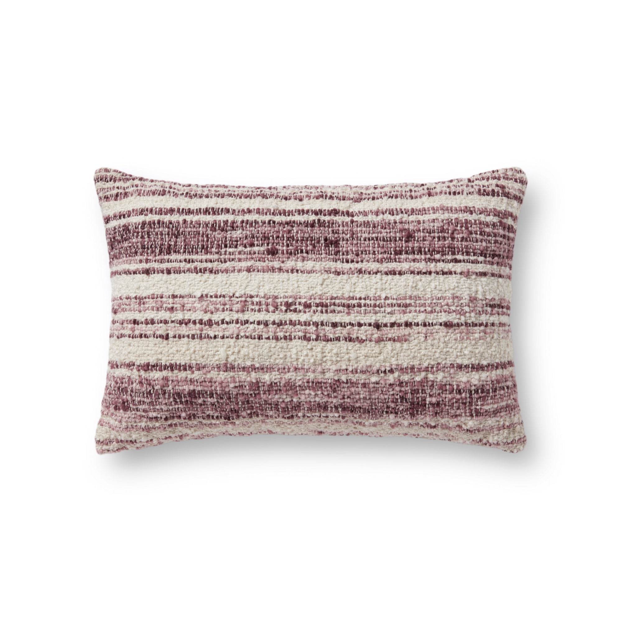 Chris Loves Julia x Loloi PCJ0002 Burgundy/Ivory 13" x 21" Pillow